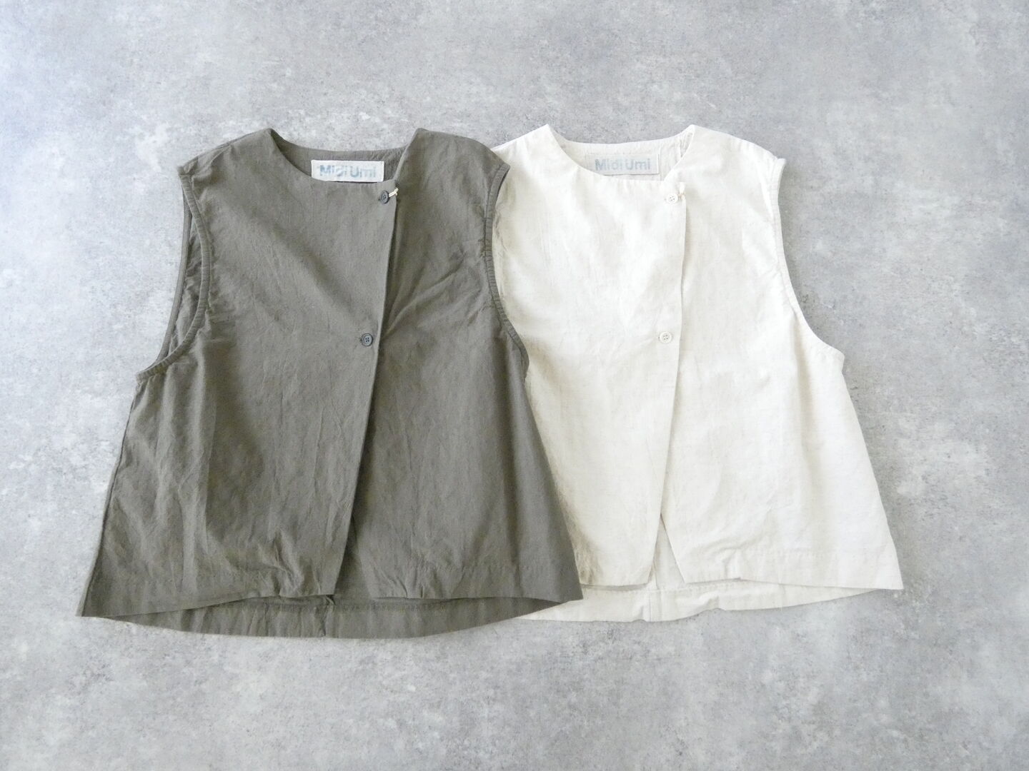 MidiUmi(ミディウミ) コットンリネンライトベストの商品画像3