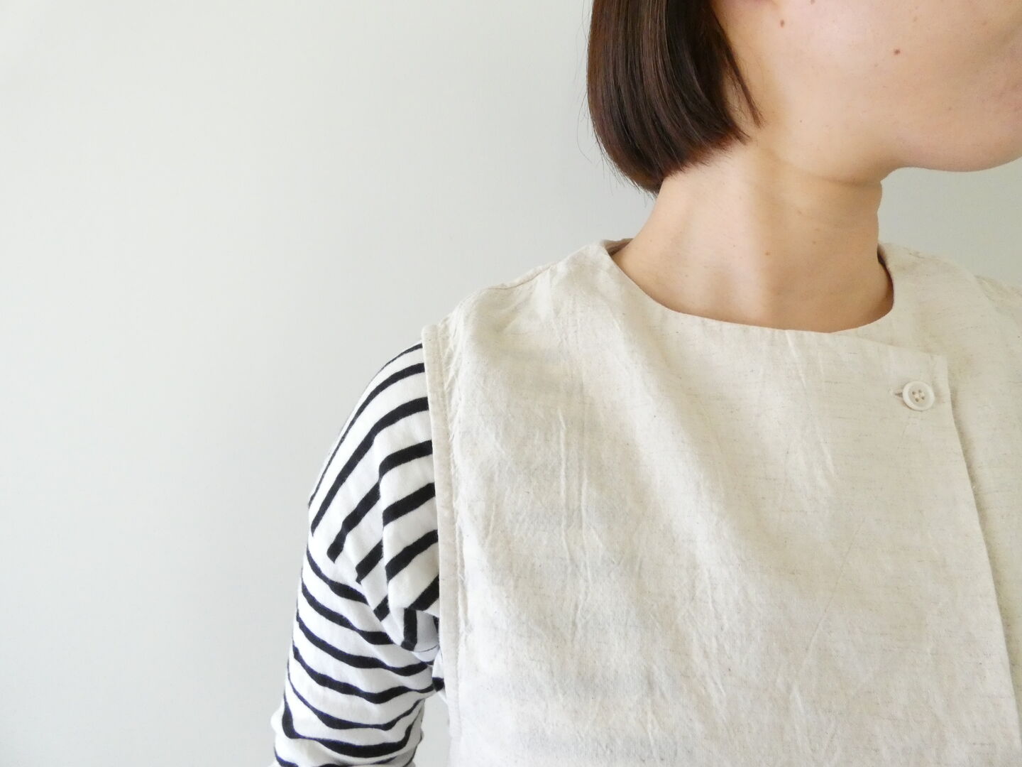 MidiUmi(ミディウミ) コットンリネンライトベストの商品画像4