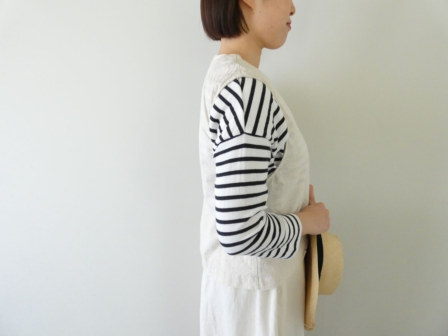 MidiUmi(ミディウミ) コットンリネンライトベストの商品画像9