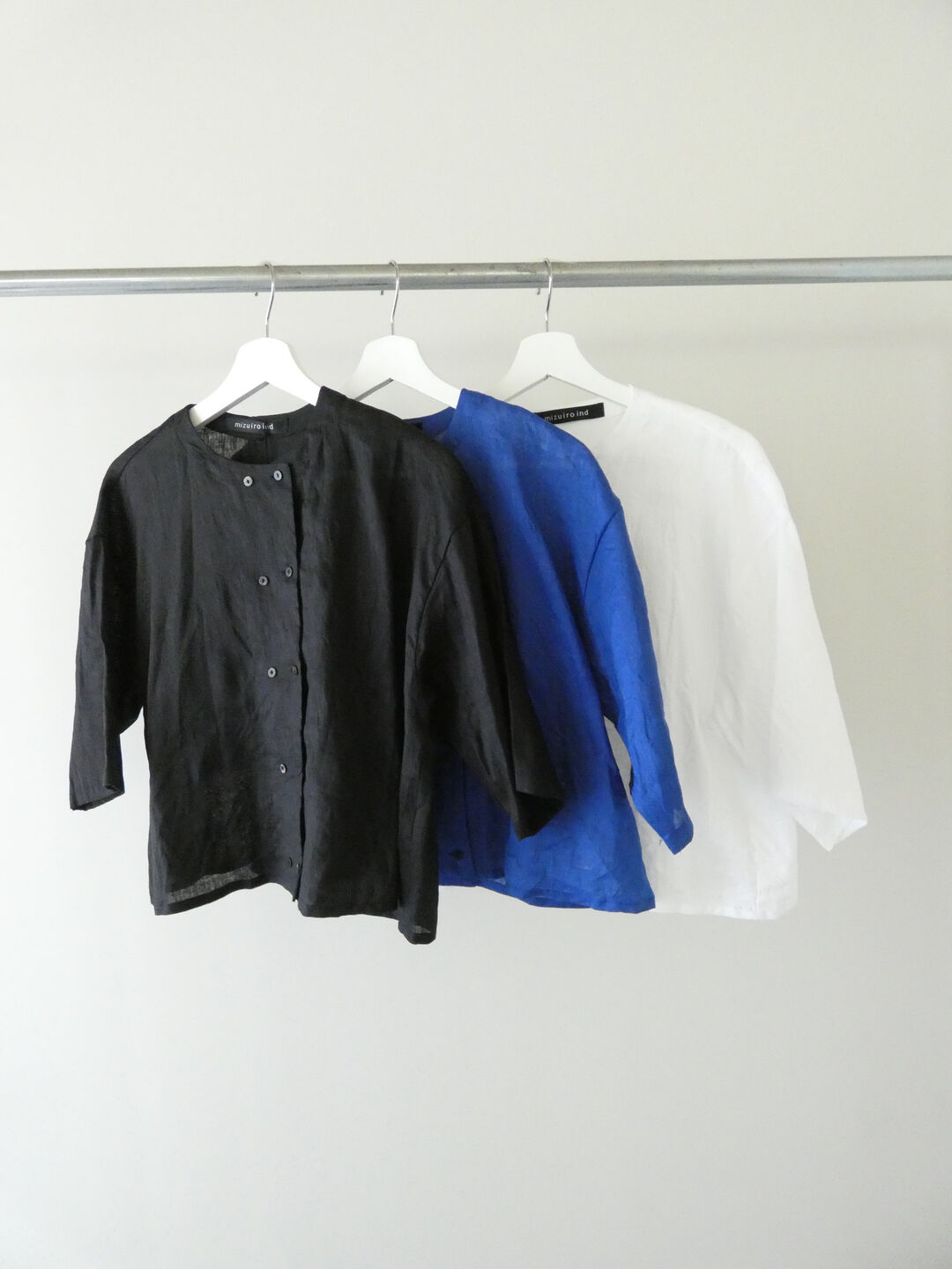 mizuiro ind(ミズイロインド) リネンダブルクルーネックシャツの商品画像10