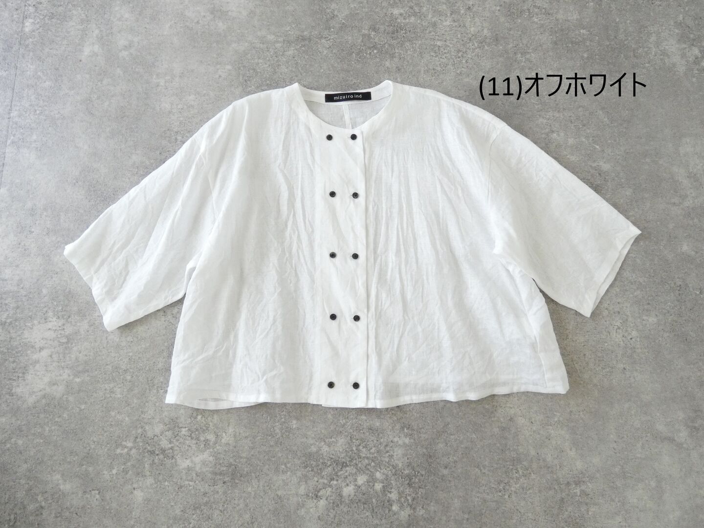 mizuiro ind(ミズイロインド) リネンダブルクルーネックシャツの商品画像56