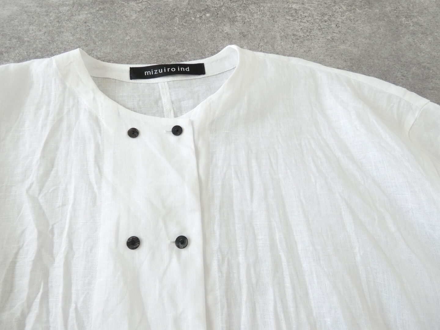 mizuiro ind(ミズイロインド) リネンダブルクルーネックシャツの商品画像58