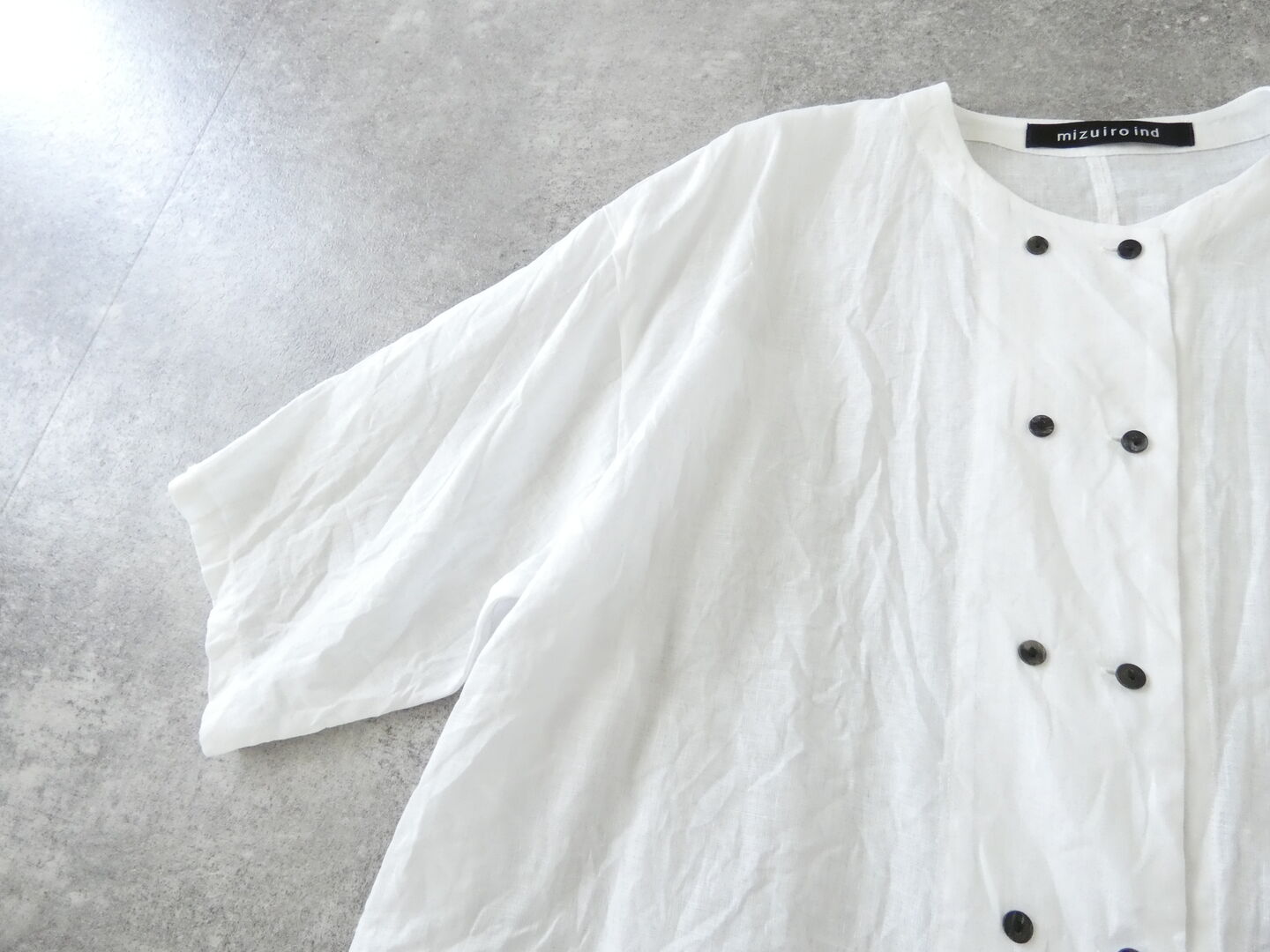 mizuiro ind(ミズイロインド) リネンダブルクルーネックシャツの商品画像60