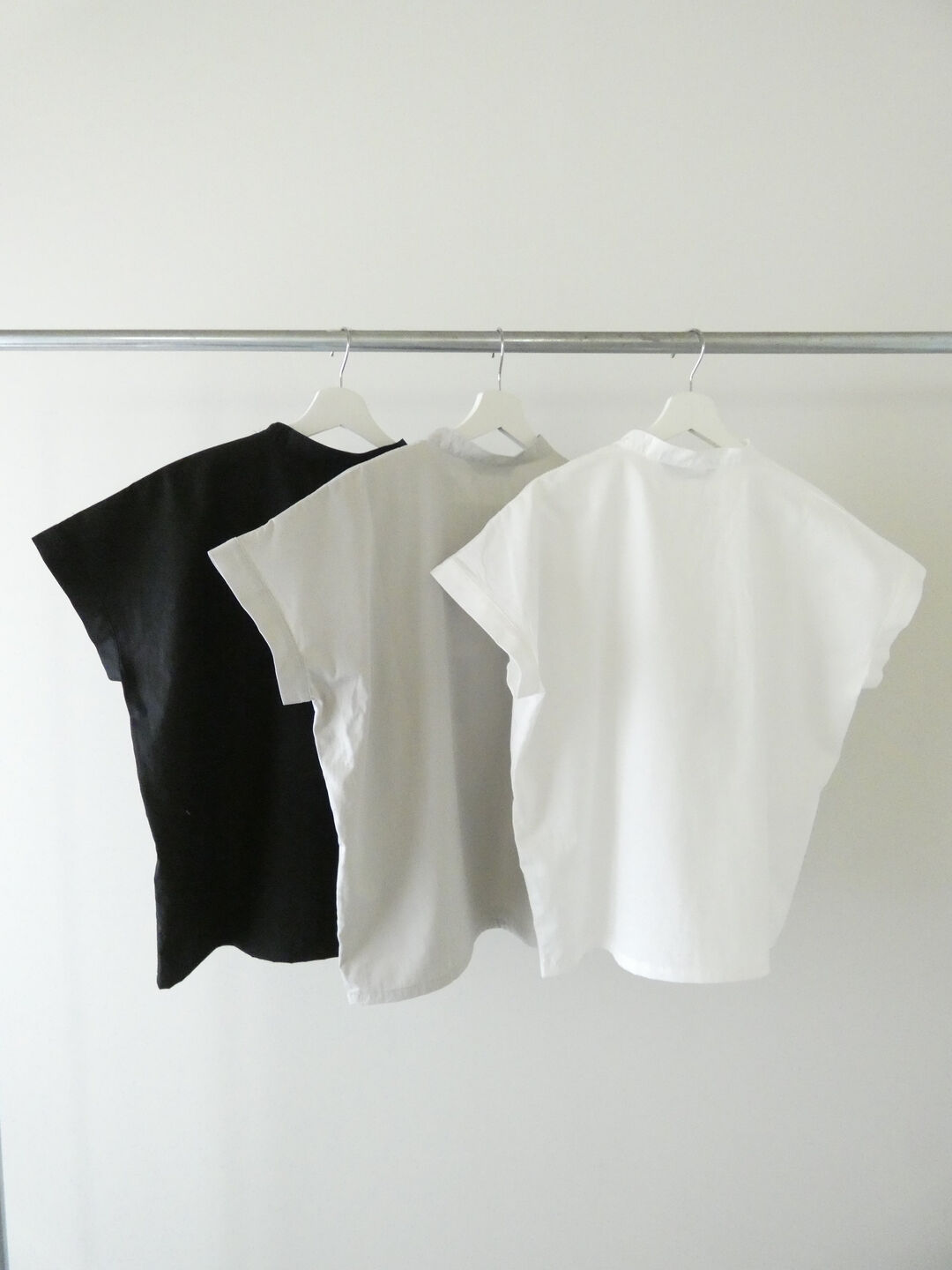 mizuiro ind(ミズイロインド) コットンリネンアシンメトリーカラーシャツの商品画像13