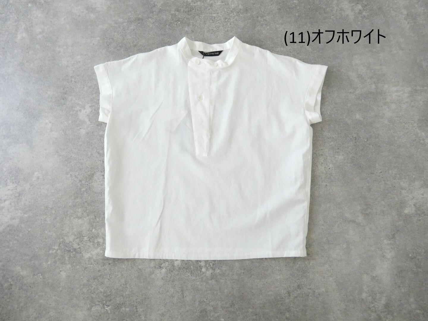 mizuiro ind(ミズイロインド) コットンリネンアシンメトリーカラーシャツの商品画像28