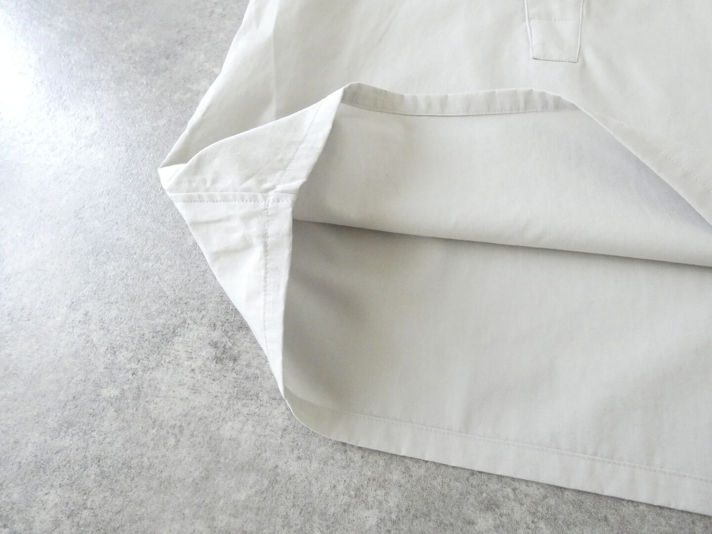 mizuiro ind(ミズイロインド) コットンリネンアシンメトリーカラーシャツの商品画像60