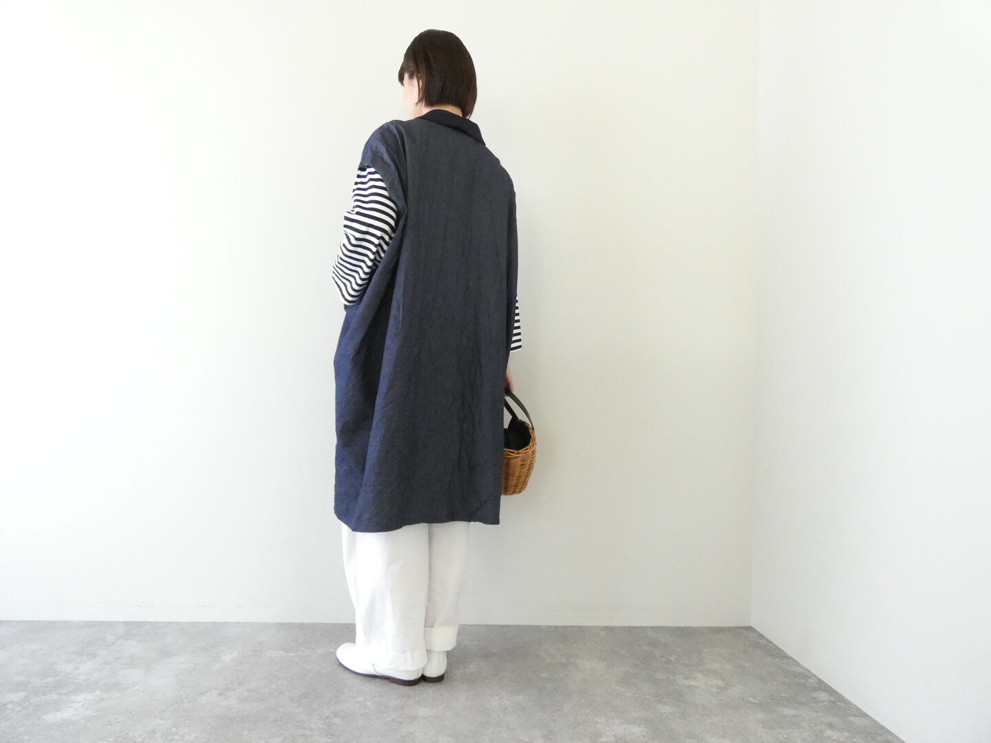 mizuiro ind(ミズイロインド) ワイドデニムシャツワンピースの商品画像10