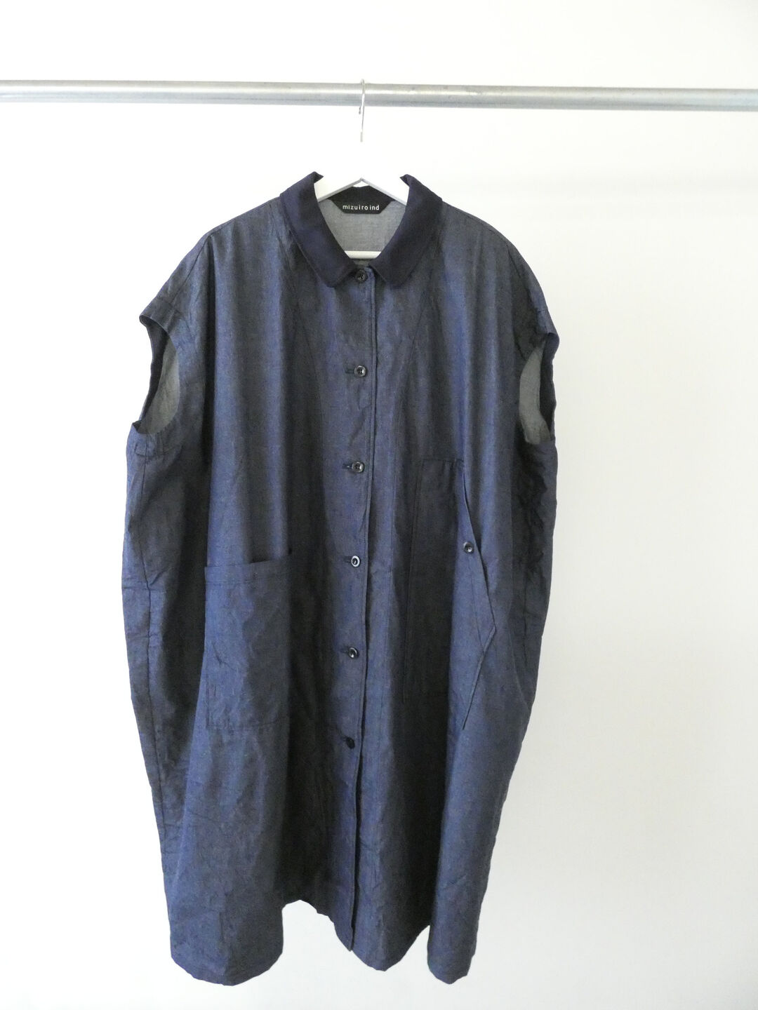 mizuiro ind(ミズイロインド) ワイドデニムシャツワンピースの商品画像11