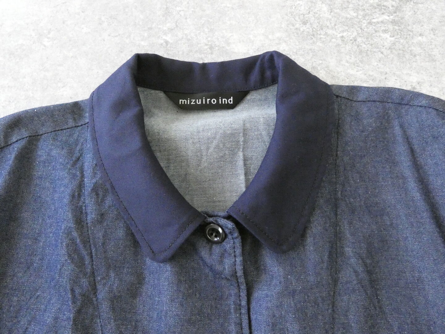 mizuiro ind(ミズイロインド) ワイドデニムシャツワンピースの商品画像21