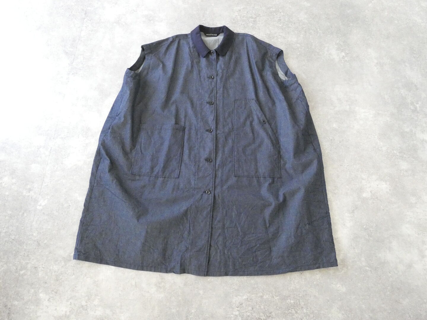 mizuiro ind(ミズイロインド) ワイドデニムシャツワンピースの商品画像3