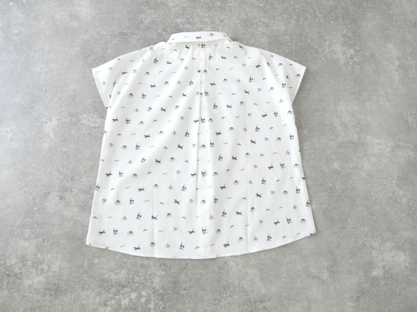 PK 重ね衿裾ラウンドカットシャツの商品画像10