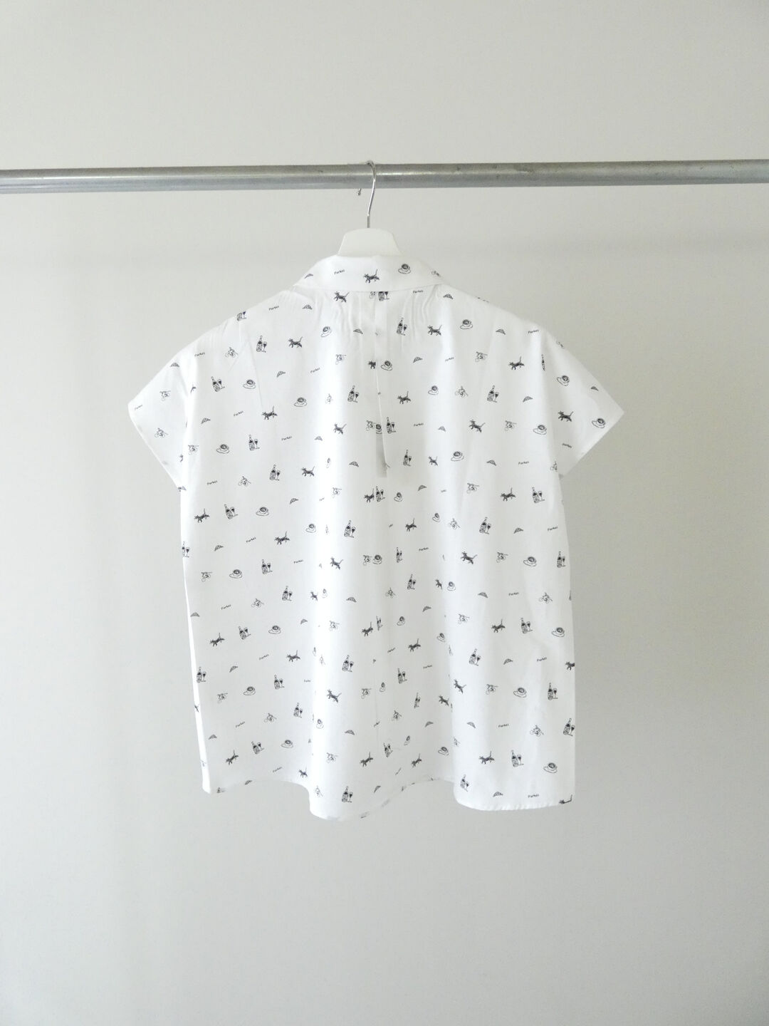 PK 重ね衿裾ラウンドカットシャツの商品画像11