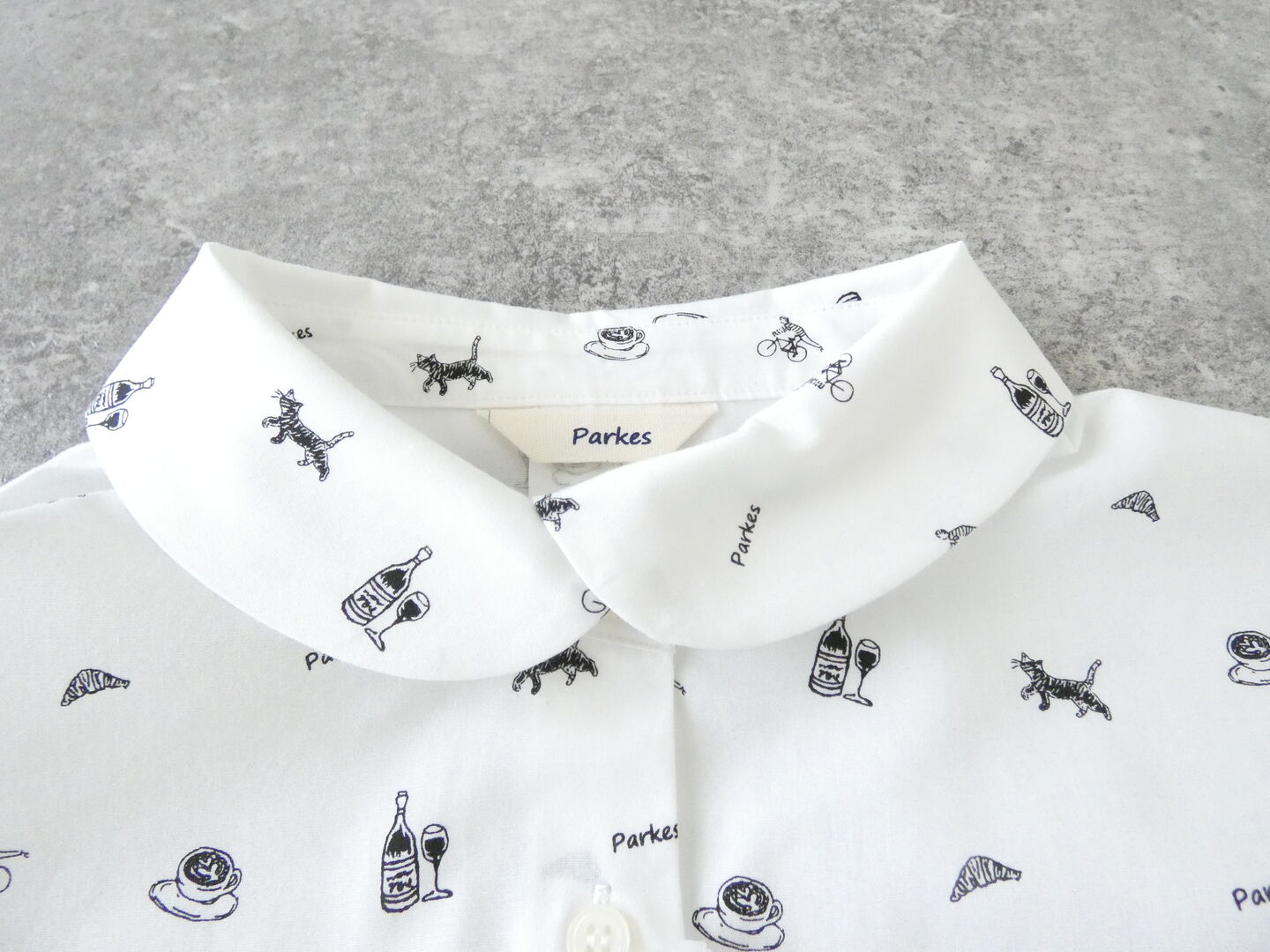 PK 重ね衿裾ラウンドカットシャツの商品画像21