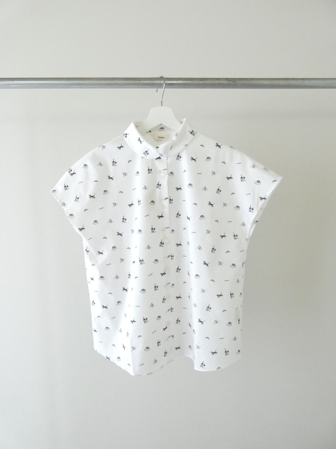 PK 重ね衿裾ラウンドカットシャツの商品画像9