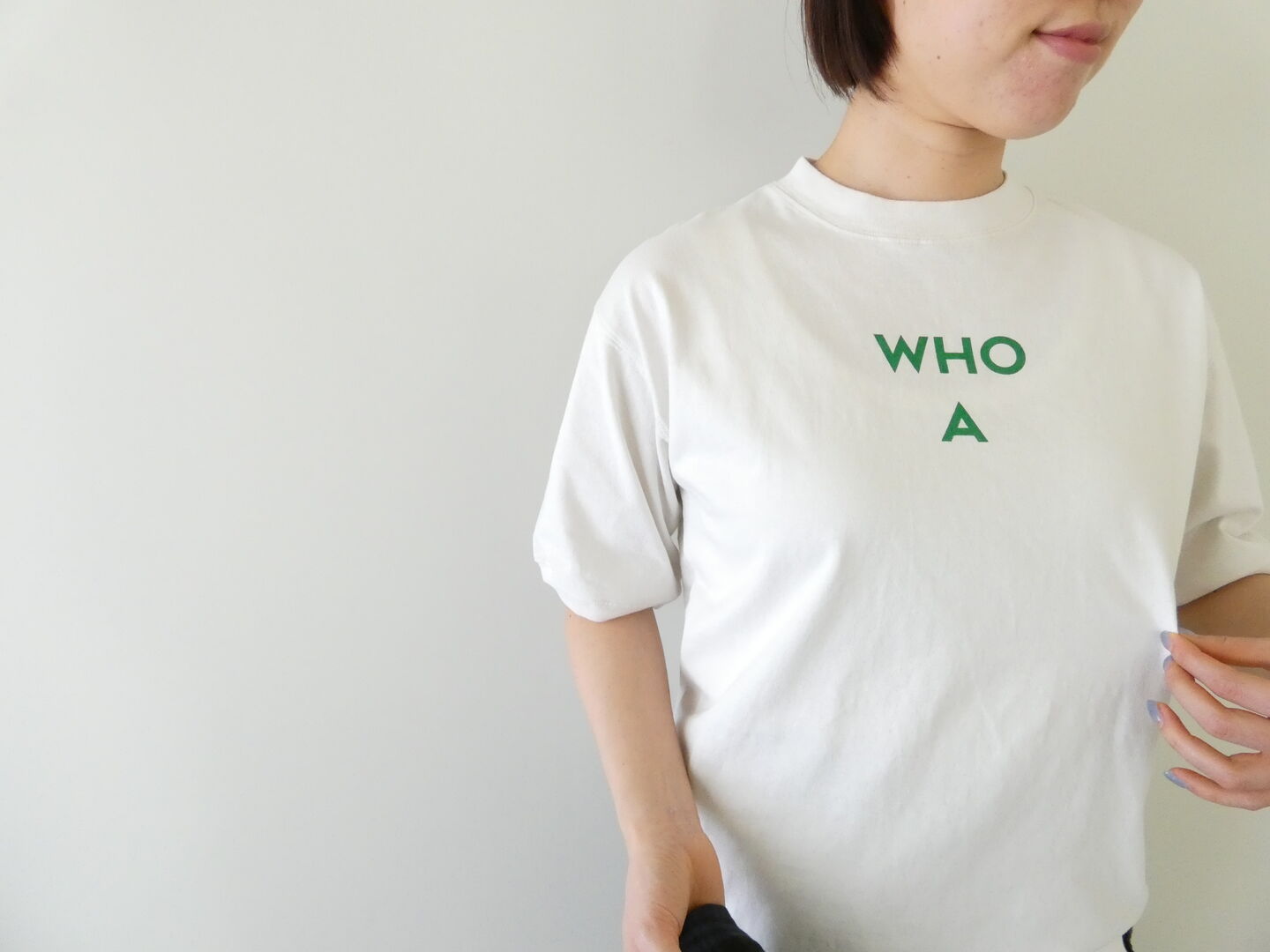 PACIFIC PARK STORE(パシフィックパークストア) 天竺ベーシックプリントTee　WHO Aの商品画像1