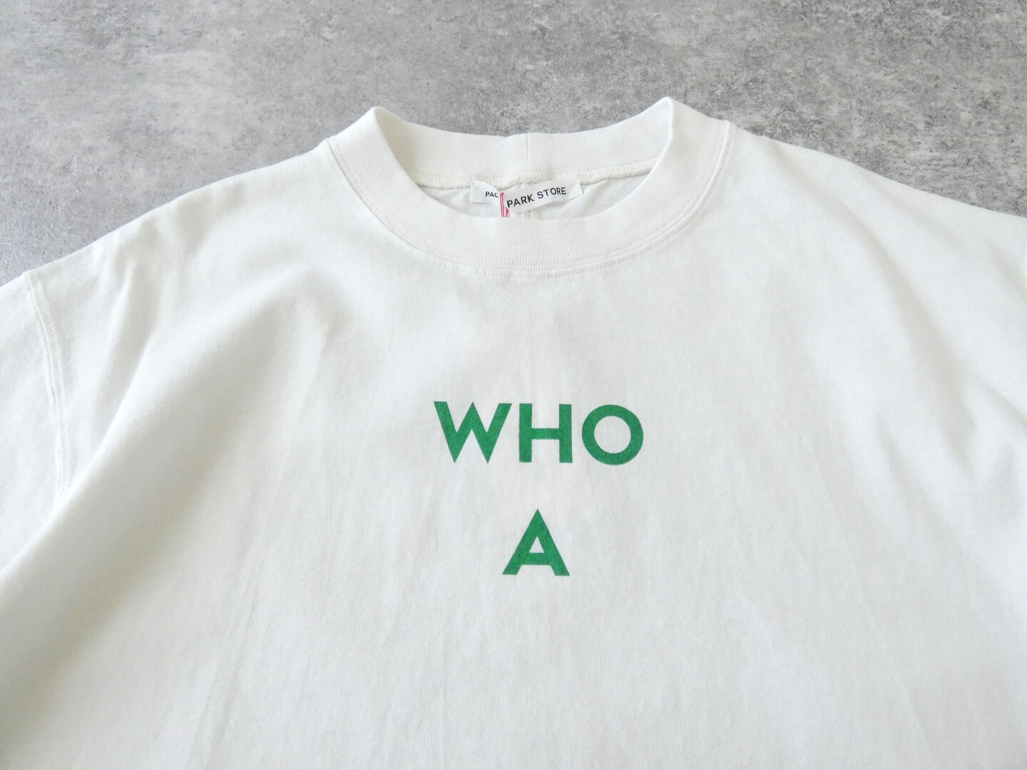 PACIFIC PARK STORE(パシフィックパークストア) 天竺ベーシックプリントTee　WHO Aの商品画像58