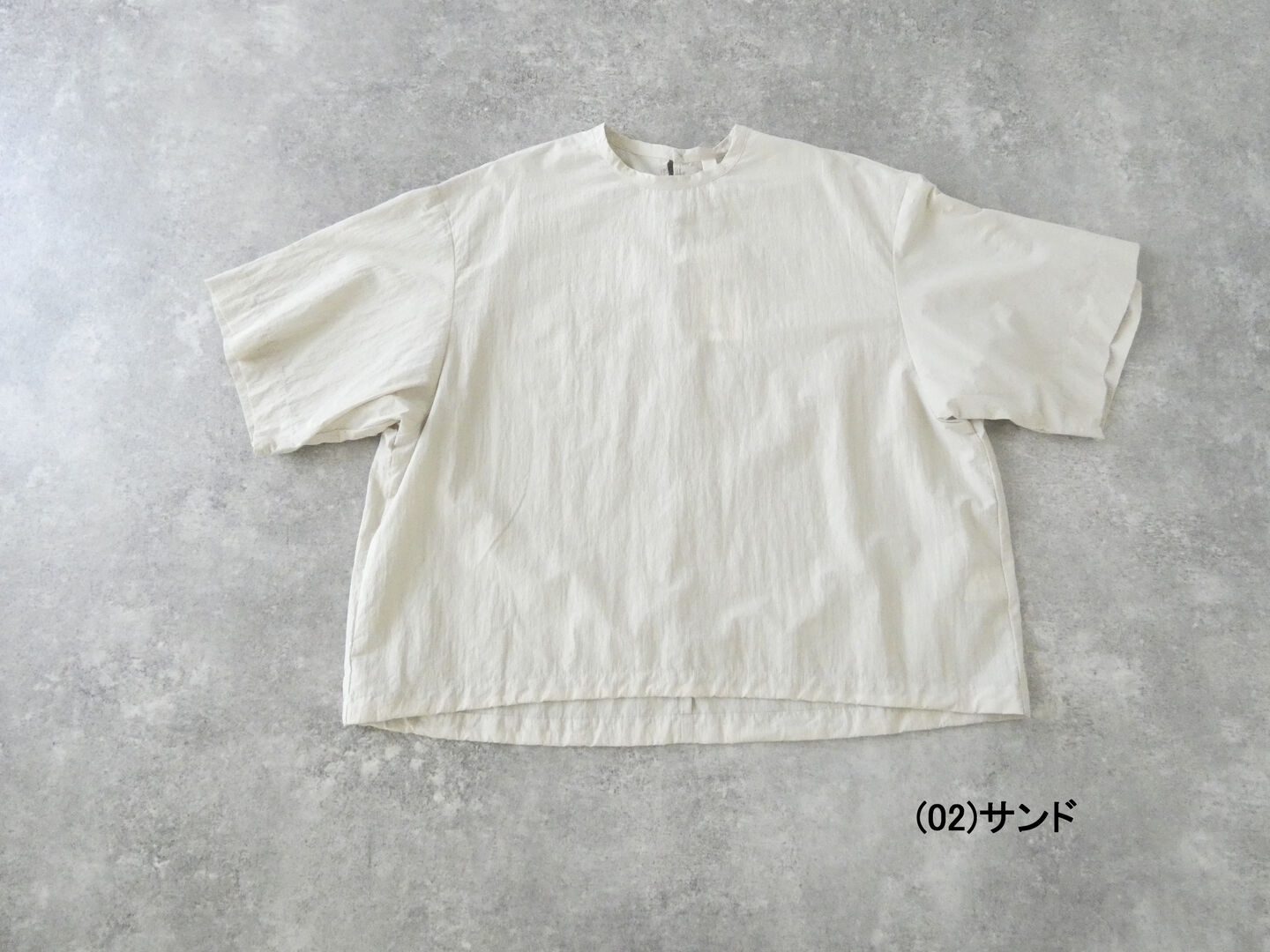 prit(プリット) コットンナイロン交織平織ワッシャー5分ビッグスリーブ裾ヒモプルオーバーの商品画像28