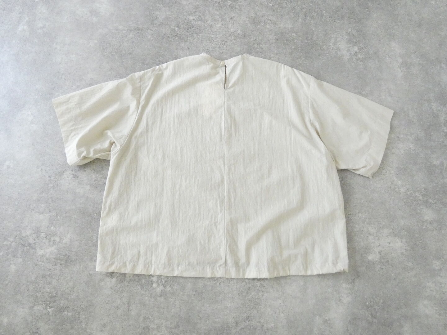 prit(プリット) コットンナイロン交織平織ワッシャー5分ビッグスリーブ裾ヒモプルオーバーの商品画像29