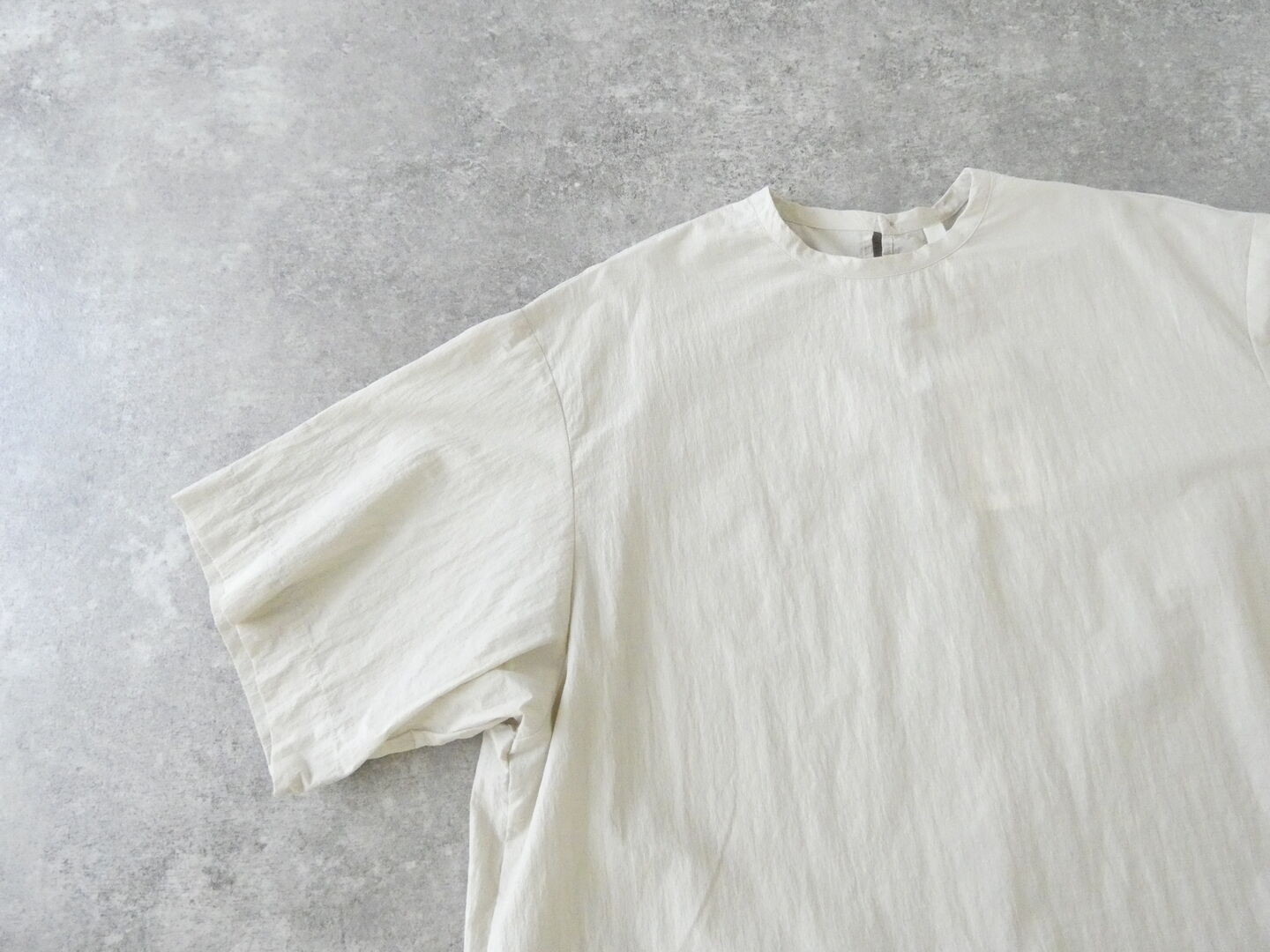 prit(プリット) コットンナイロン交織平織ワッシャー5分ビッグスリーブ裾ヒモプルオーバーの商品画像30