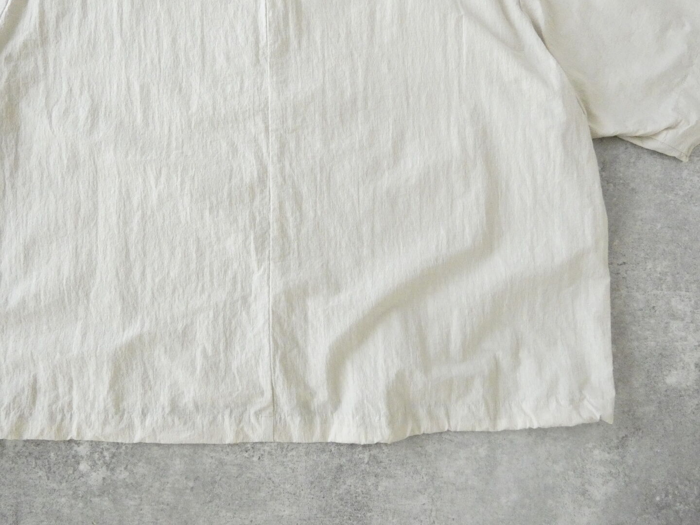 prit(プリット) コットンナイロン交織平織ワッシャー5分ビッグスリーブ裾ヒモプルオーバーの商品画像35