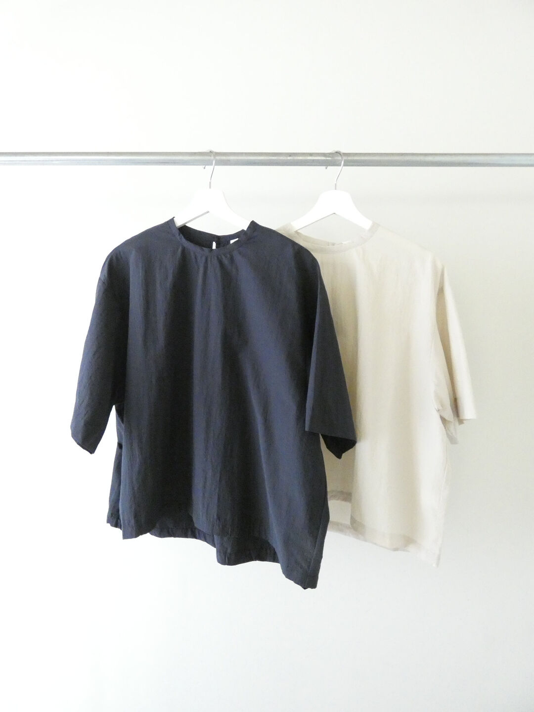 prit(プリット) コットンナイロン交織平織ワッシャー5分ビッグスリーブ裾ヒモプルオーバーの商品画像8