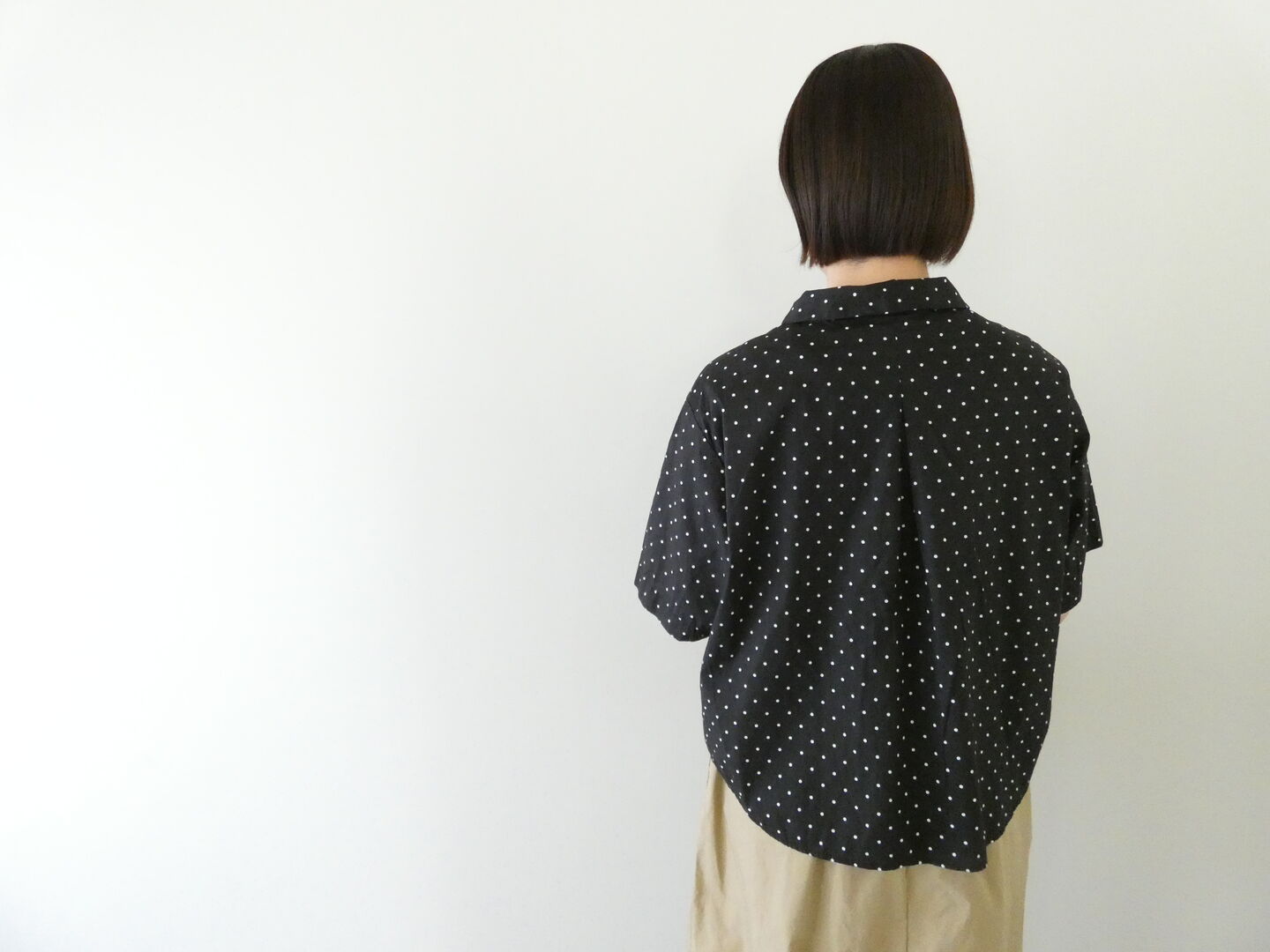 prit(プリット) 70/1高密度ローンドットプリント5分袖ショートシャツの商品画像10