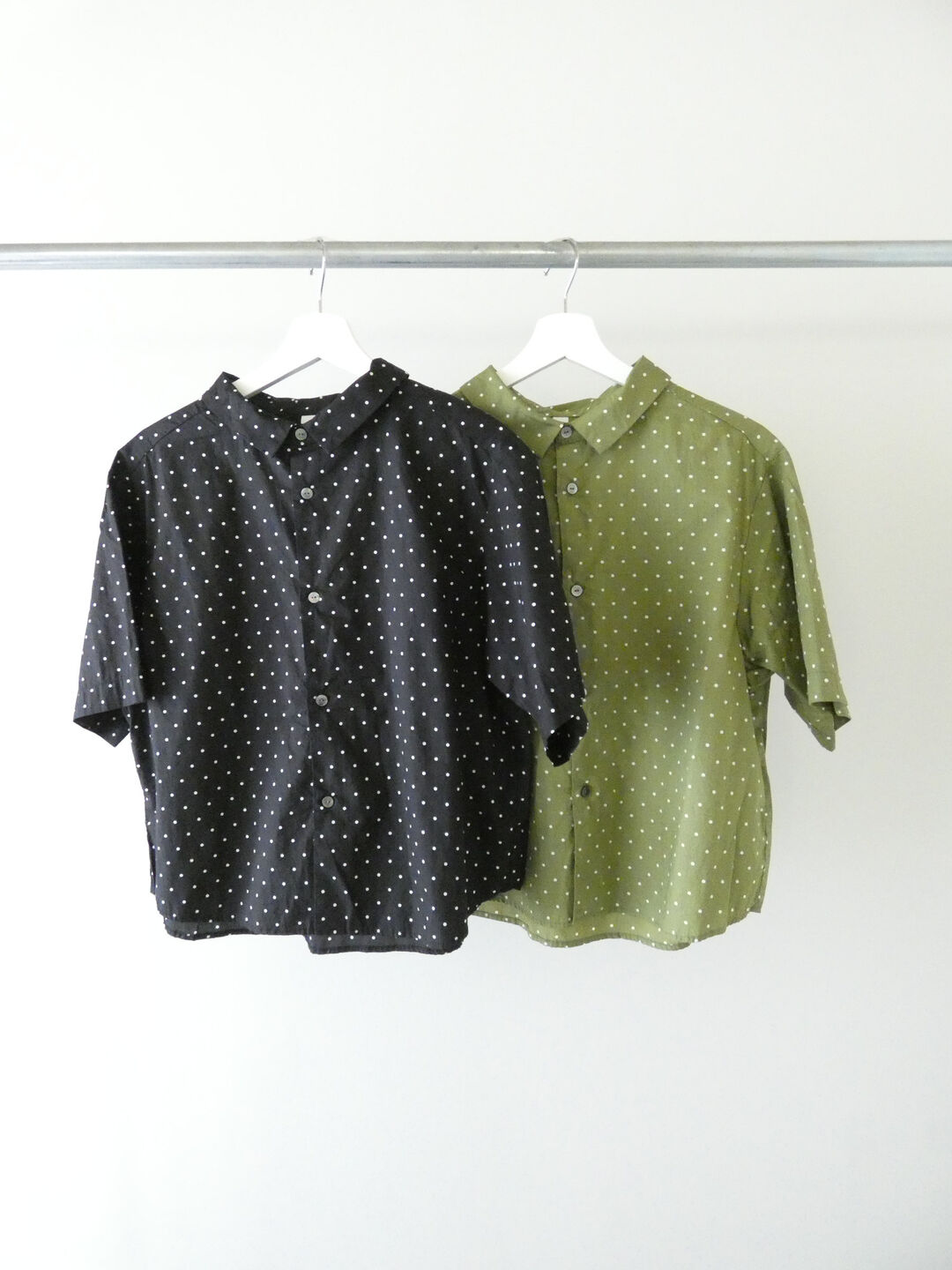 prit(プリット) 70/1高密度ローンドットプリント5分袖ショートシャツの商品画像11