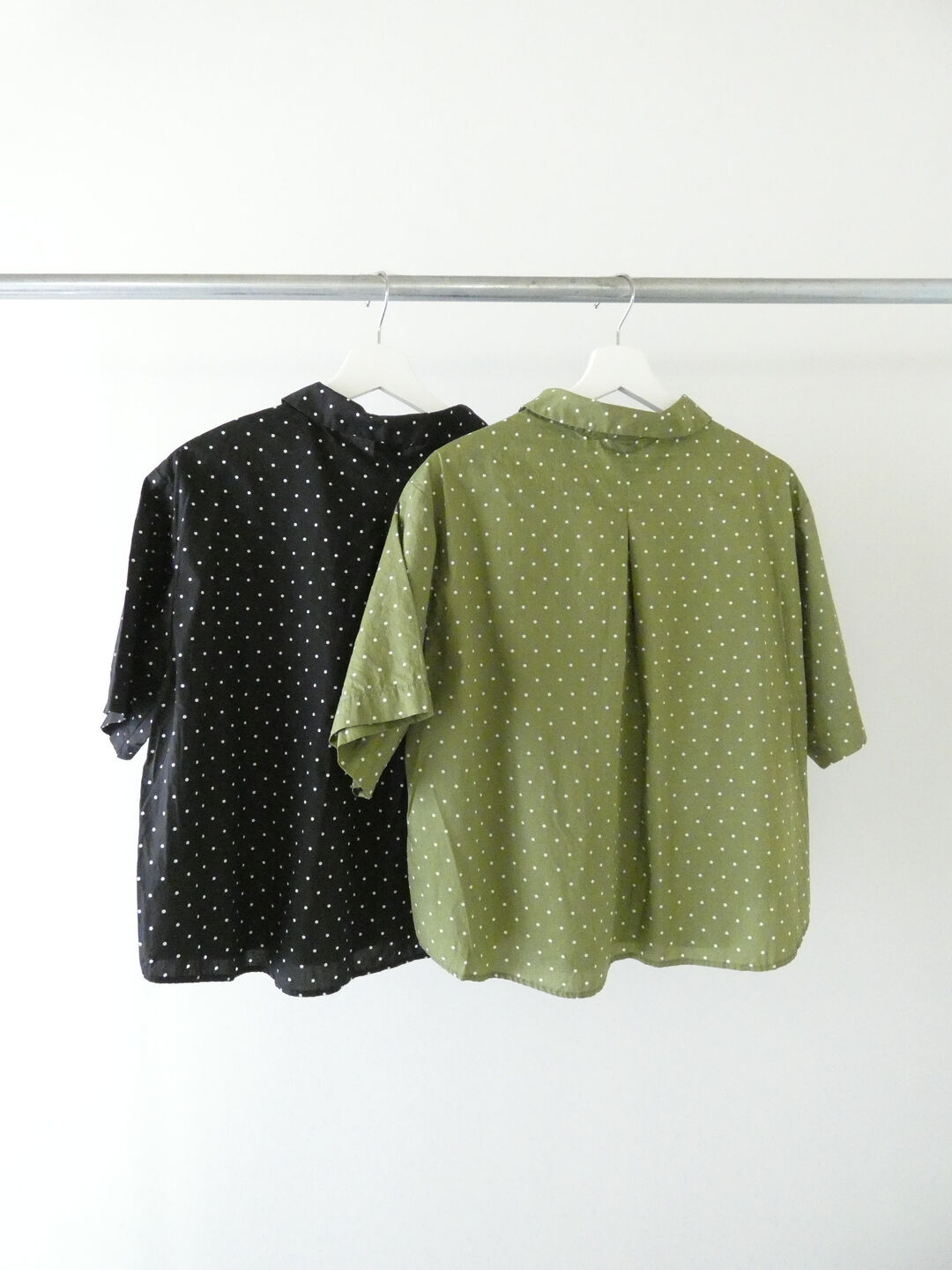 prit(プリット) 70/1高密度ローンドットプリント5分袖ショートシャツの商品画像12