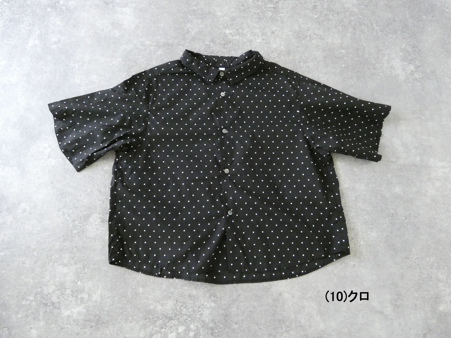 prit(プリット) 70/1高密度ローンドットプリント5分袖ショートシャツの商品画像13