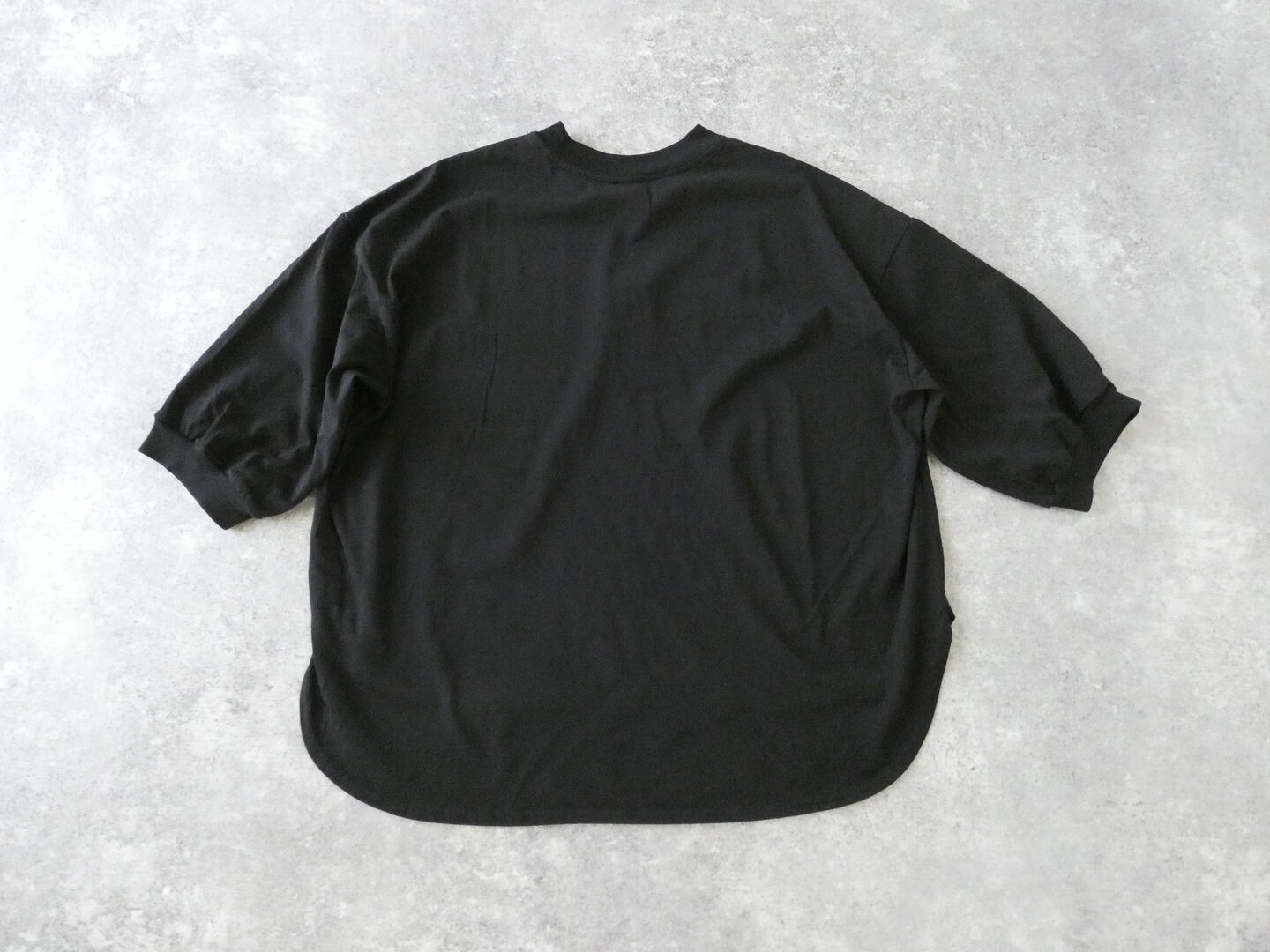 prit(プリット) 47/2スーピマコンパクト天竺7分袖ラウンドヘムプルオーバーの商品画像11