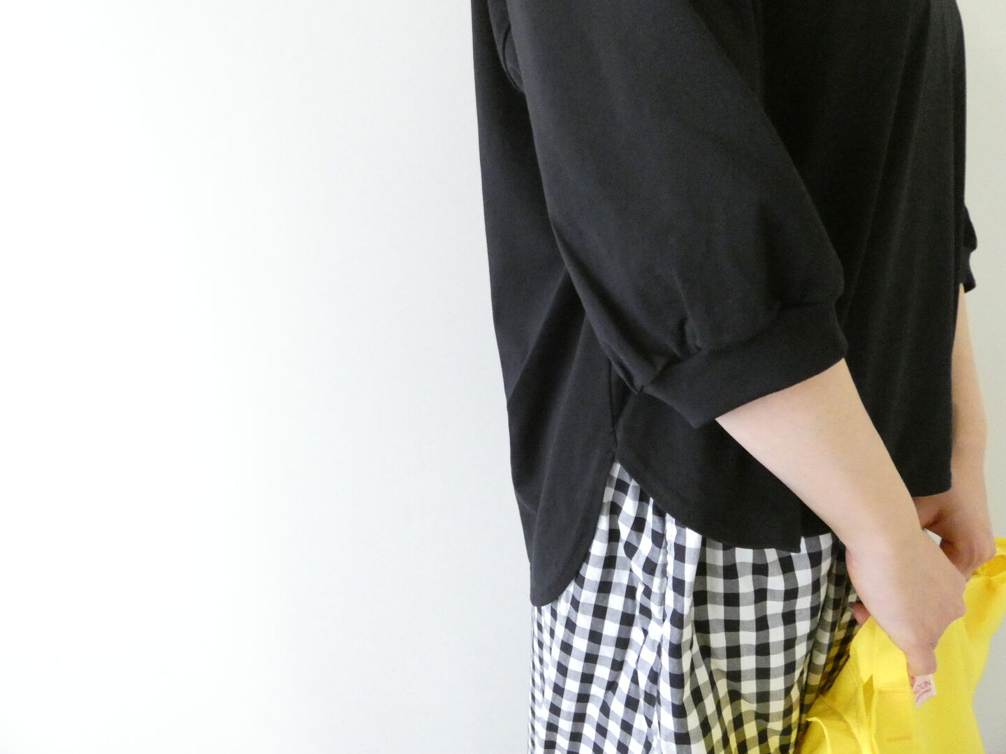 prit(プリット) 47/2スーピマコンパクト天竺7分袖ラウンドヘムプルオーバーの商品画像19