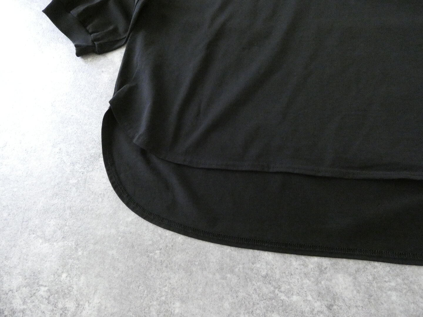 prit(プリット) 47/2スーピマコンパクト天竺7分袖ラウンドヘムプルオーバーの商品画像22