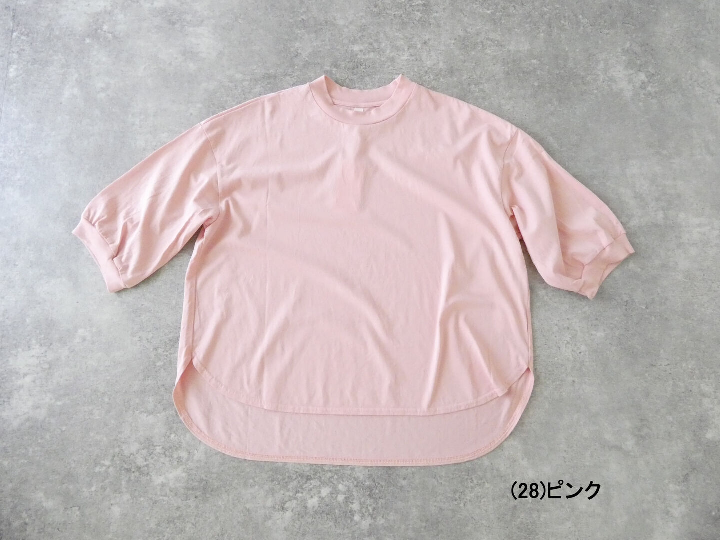 prit(プリット) 47/2スーピマコンパクト天竺7分袖ラウンドヘムプルオーバーの商品画像28