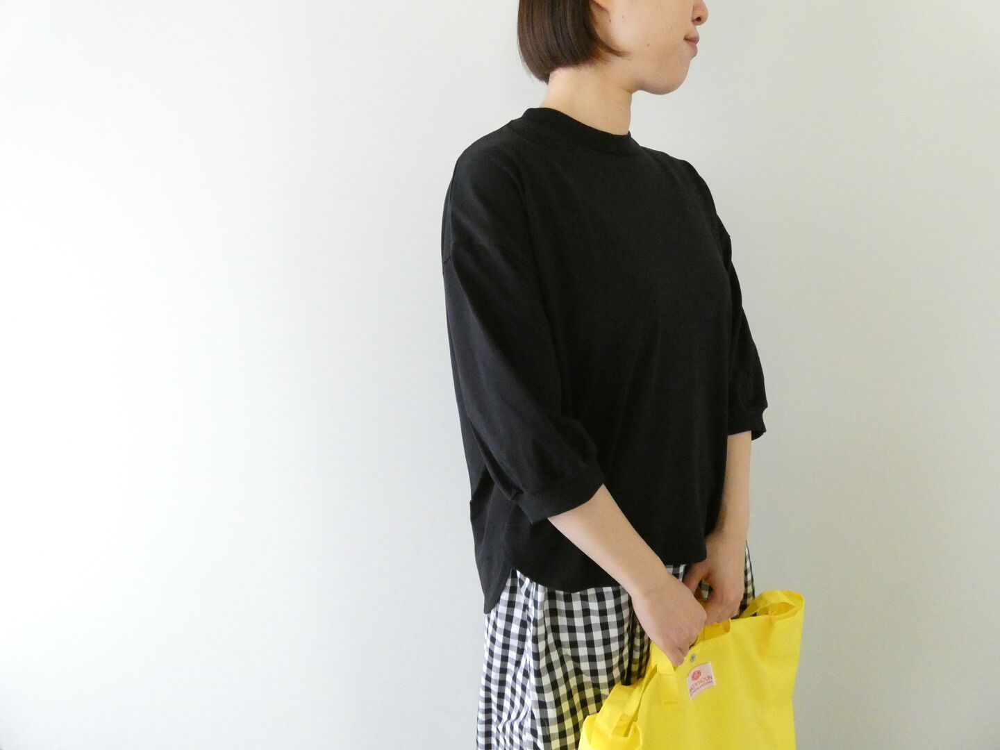 prit(プリット) 47/2スーピマコンパクト天竺7分袖ラウンドヘムプルオーバーの商品画像7