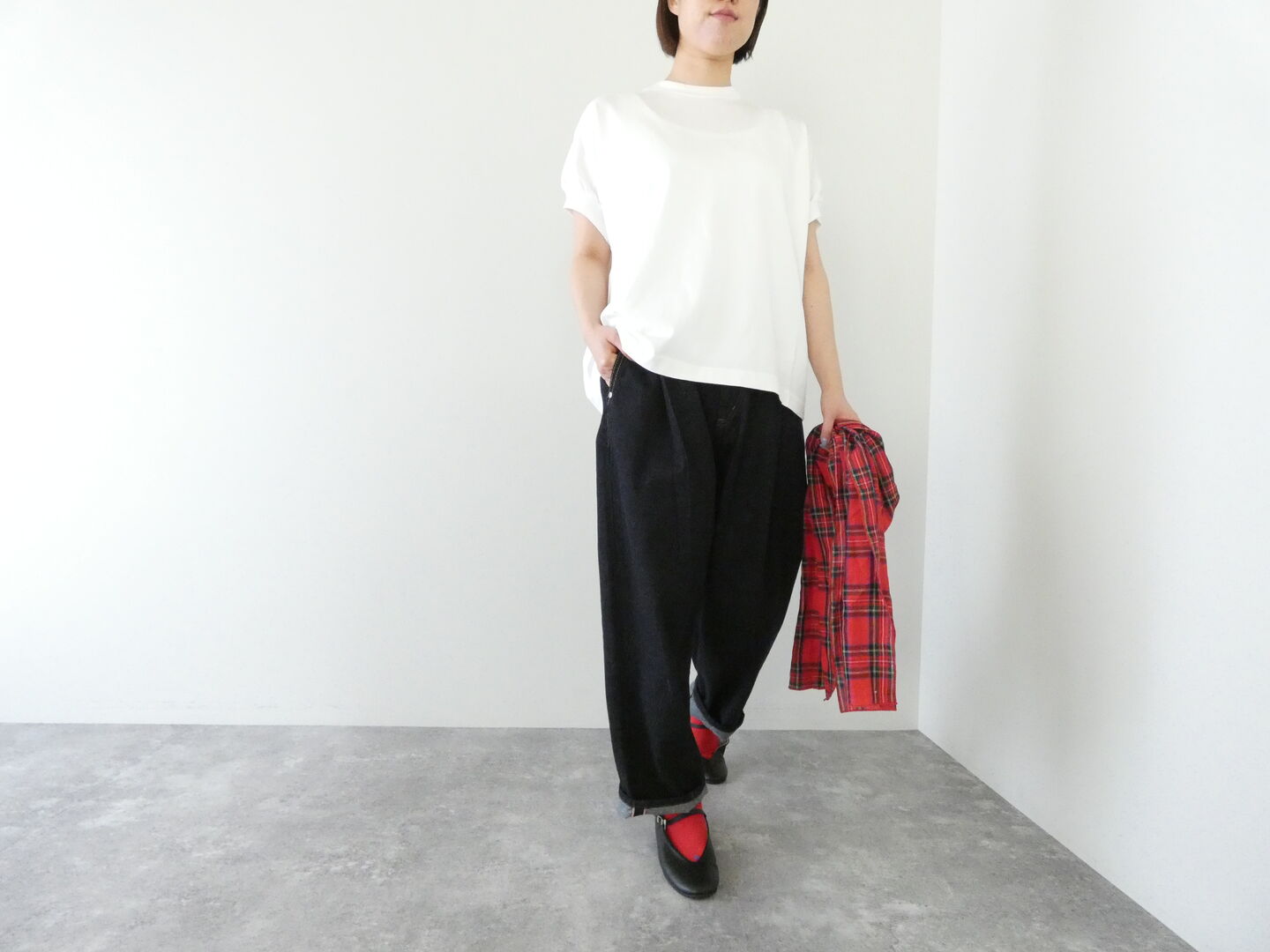 prit(プリット) 47/2スーピマコンパクト天竺ショートスリーブプルオーバーの商品画像2