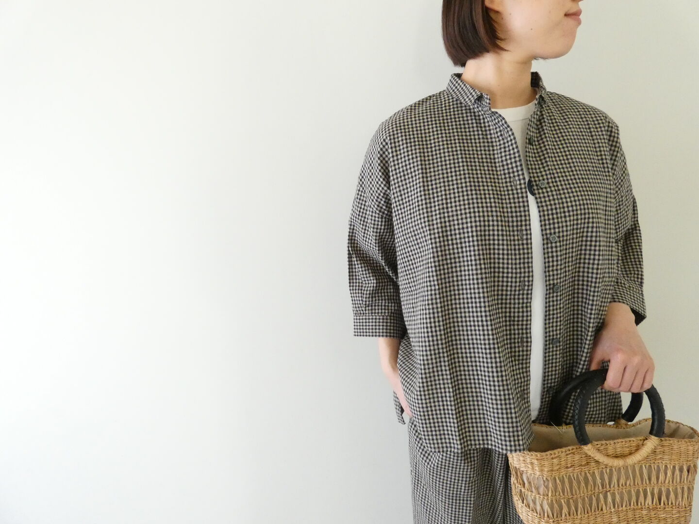 setten(セッテン) ワッシャーチェックシャツの商品画像1