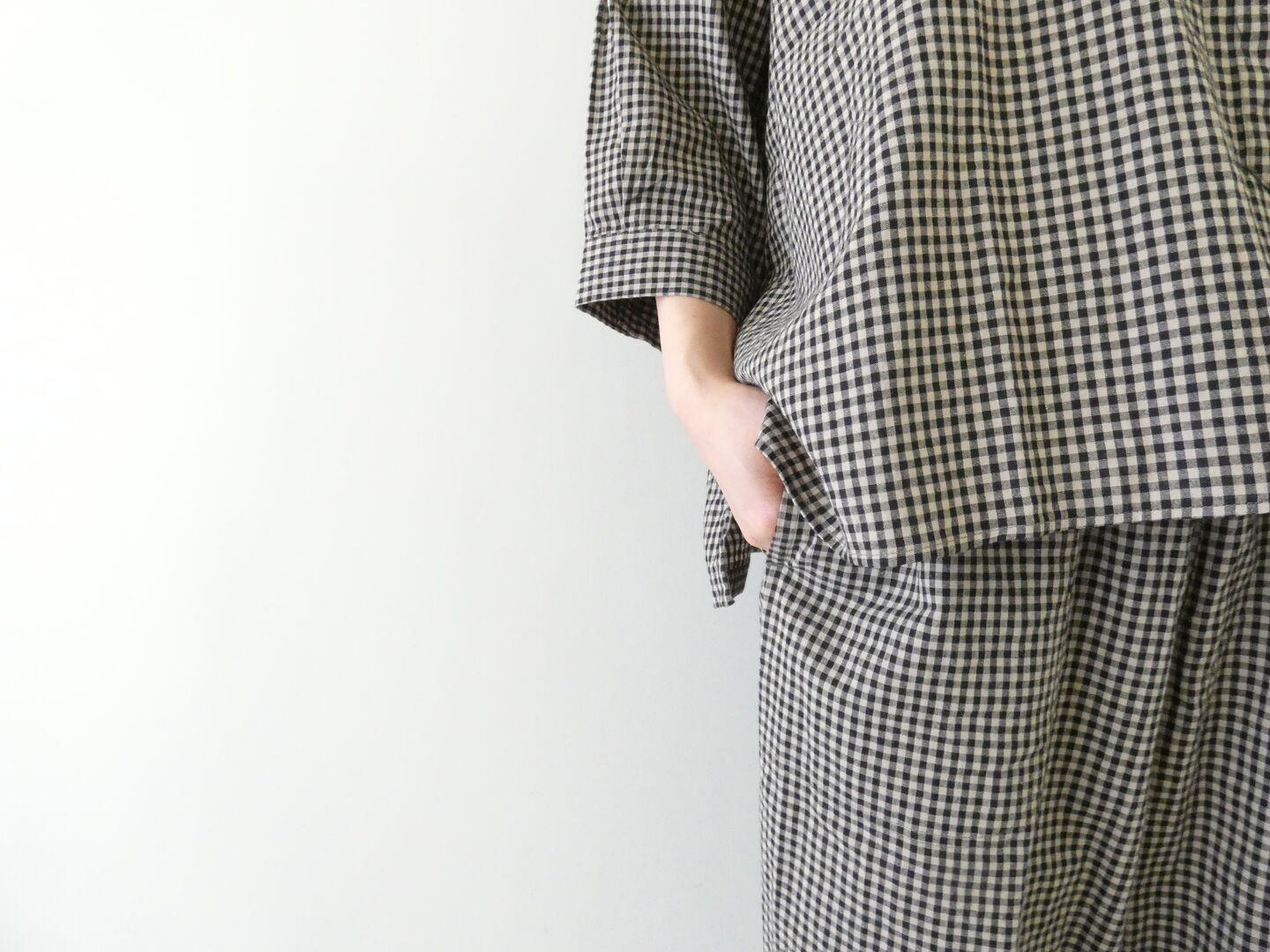 setten(セッテン) ワッシャーチェックイージーパンツの商品画像5