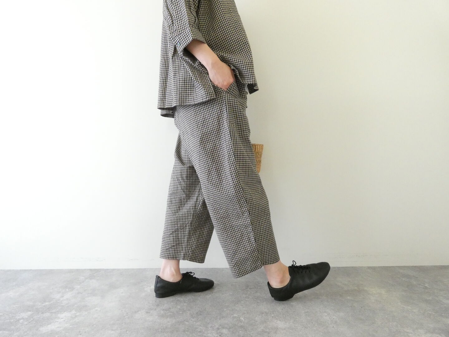 setten(セッテン) ワッシャーチェックイージーパンツの商品画像8