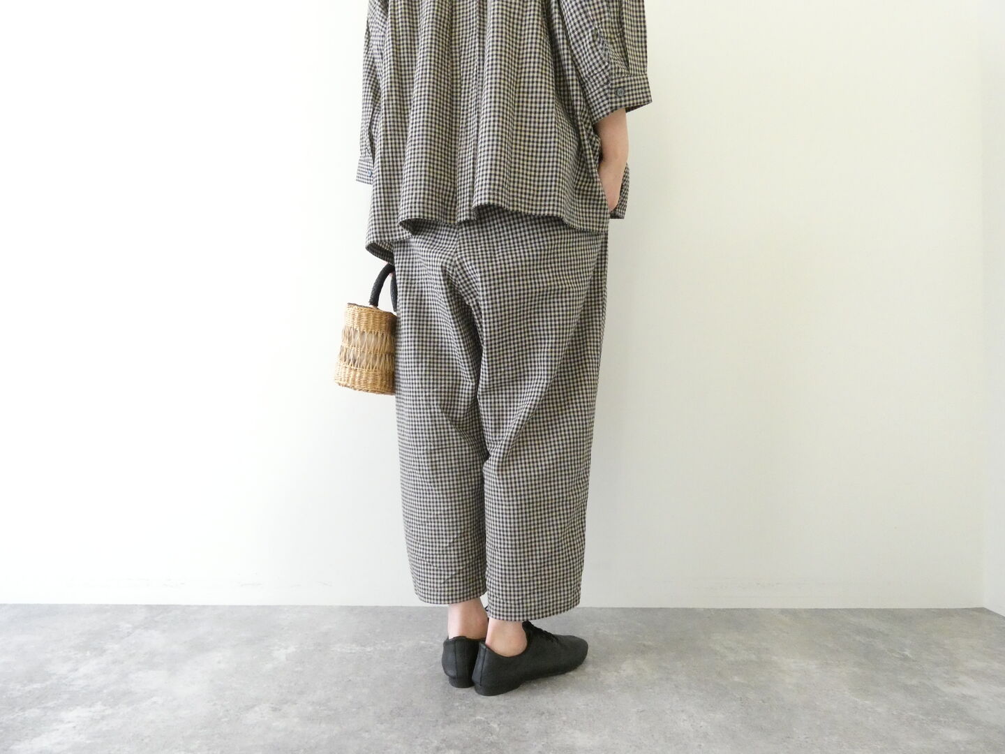 setten(セッテン) ワッシャーチェックイージーパンツの商品画像9