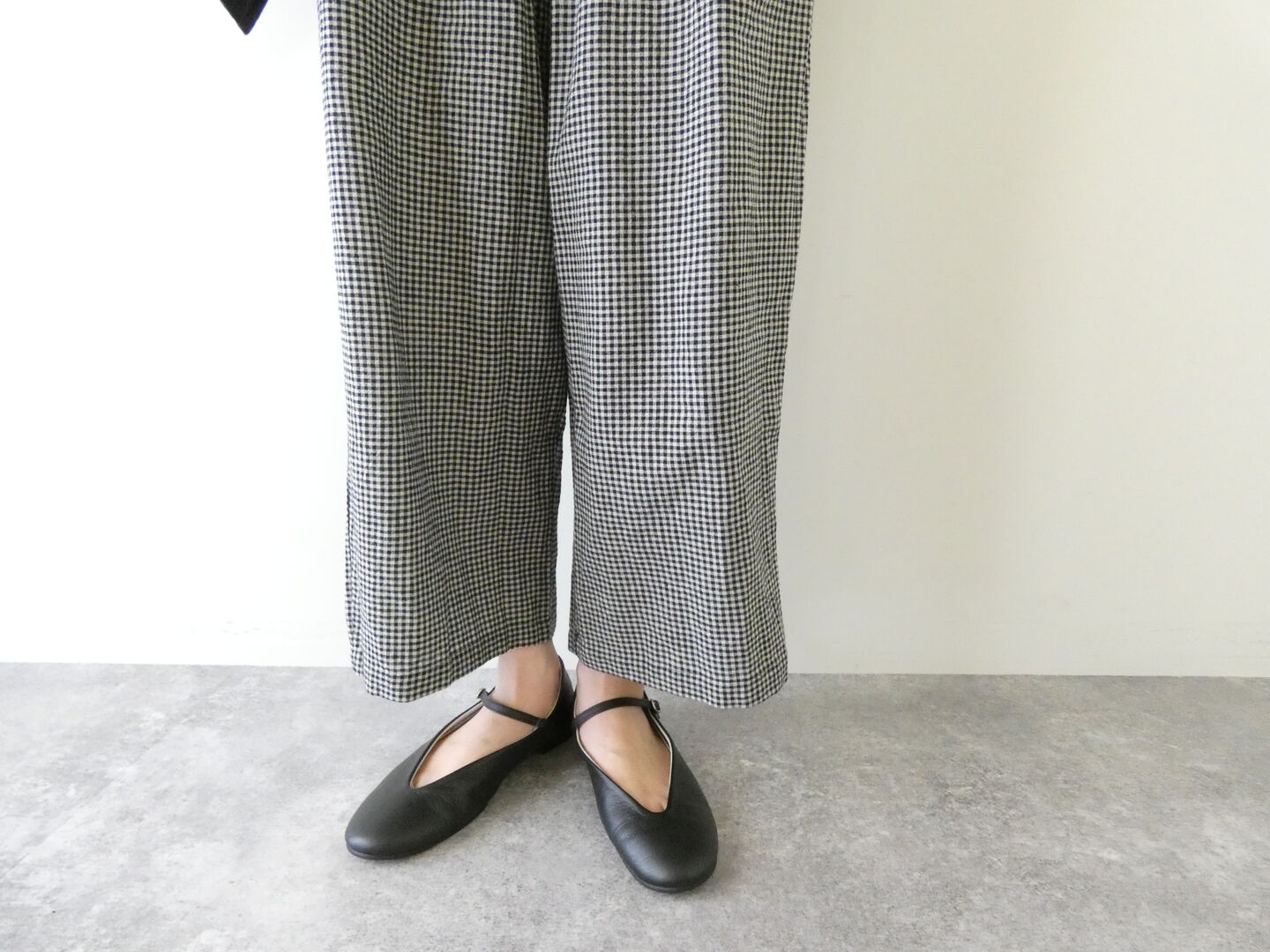 setten(セッテン) 先染めギンガムツータックイージーパンツの商品画像4