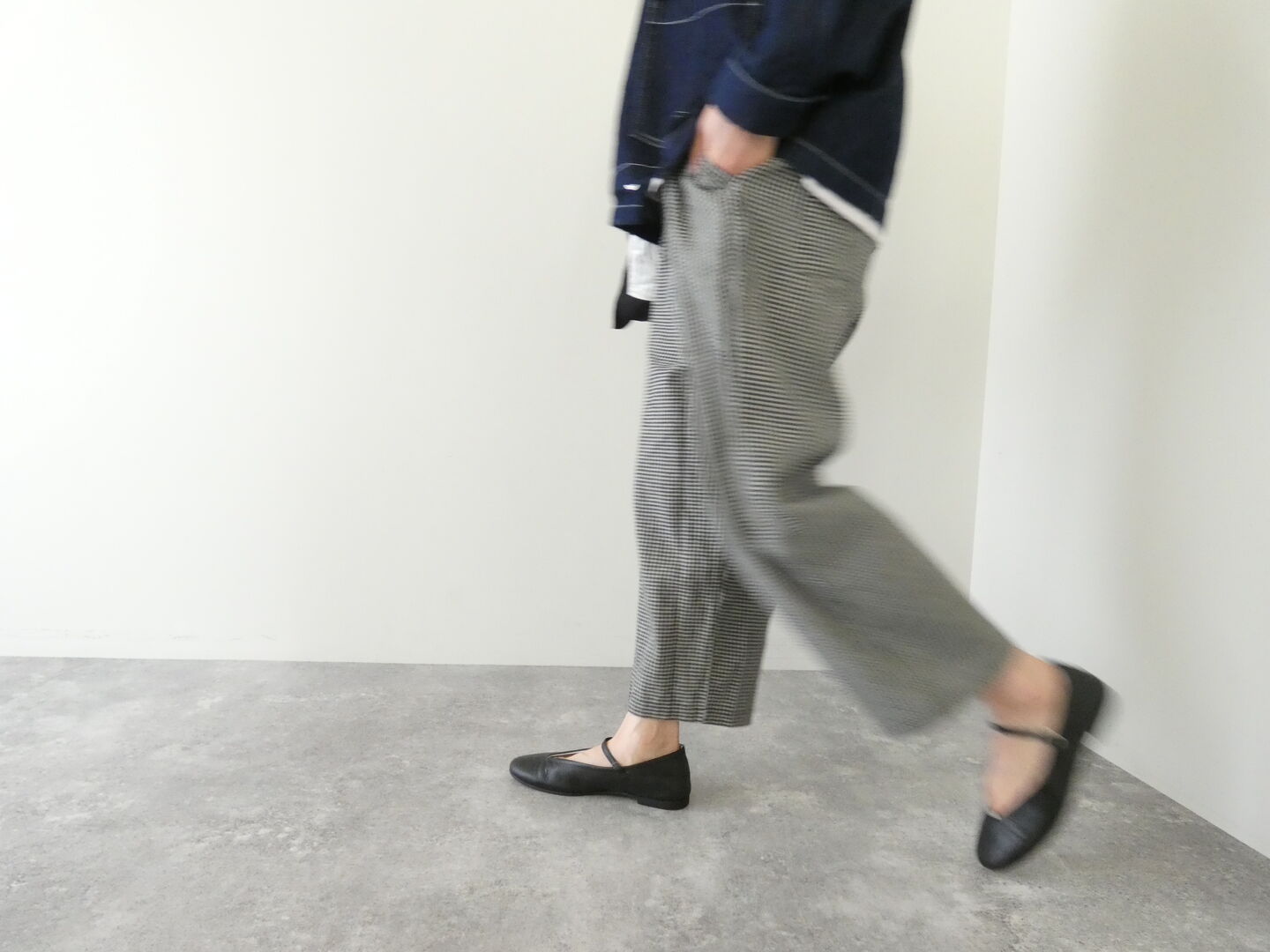 setten(セッテン) 先染めギンガムツータックイージーパンツの商品画像8