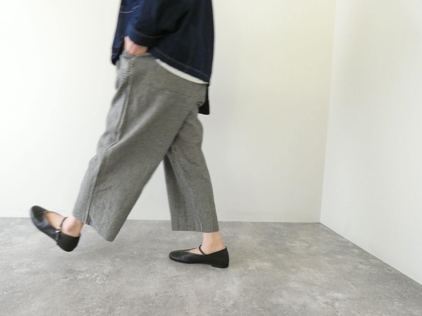 setten(セッテン) 先染めギンガムツータックイージーパンツの商品画像9