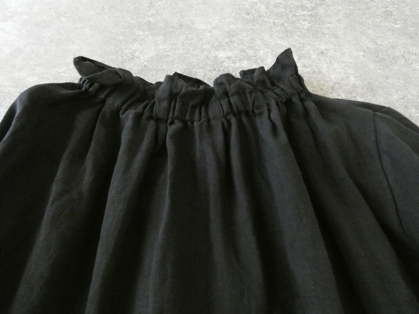 SSC 60リネンゴム通し衿ギャザーフレア6分袖ブラウスの商品画像30