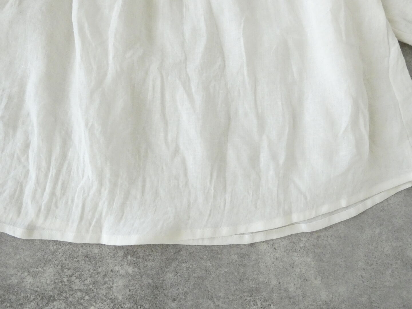 SSC 60リネンゴム通し衿ギャザーフレア6分袖ブラウスの商品画像63