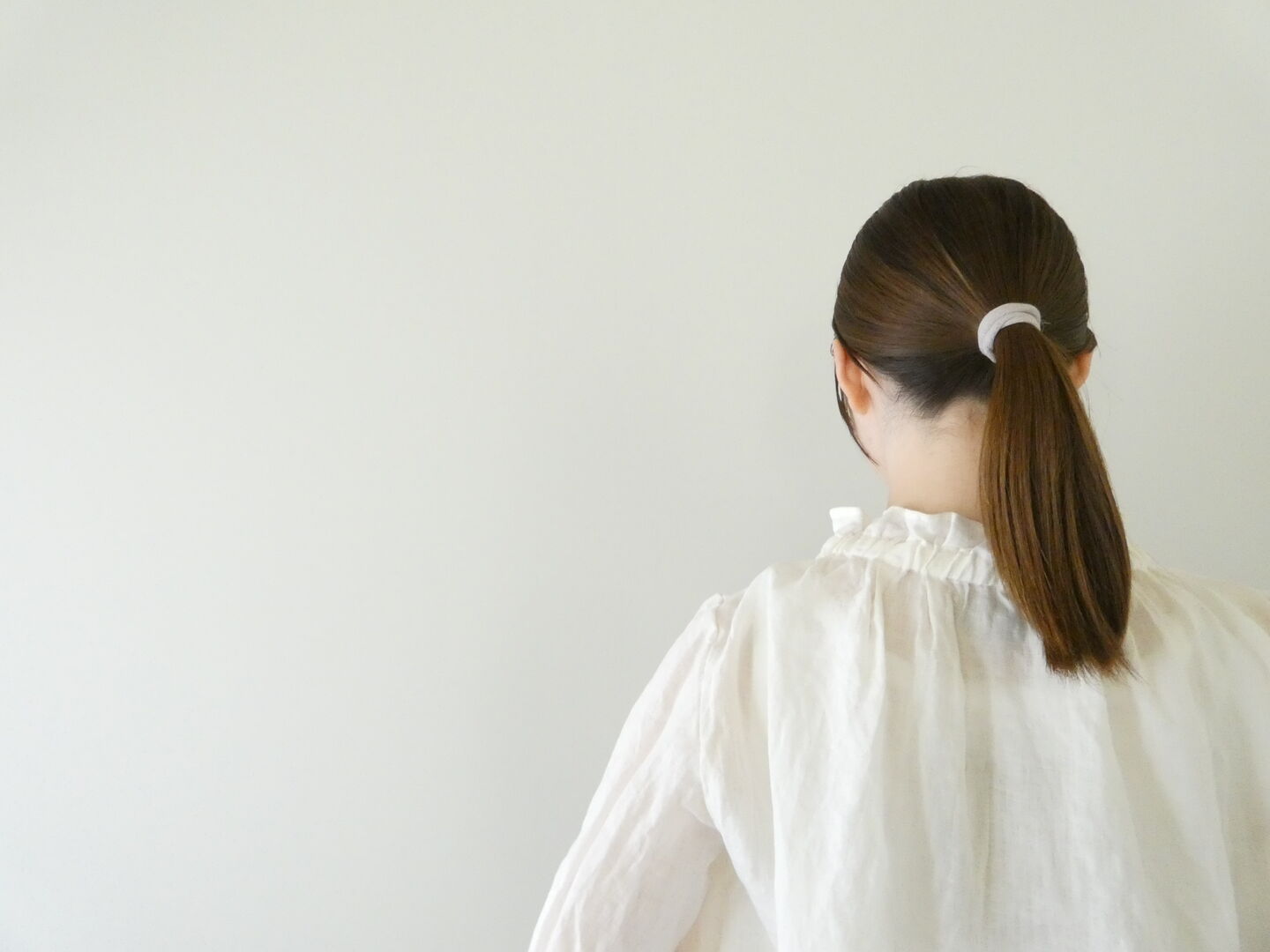 SSC 60リネンゴム通し衿ギャザーフレア6分袖ブラウスの商品画像7