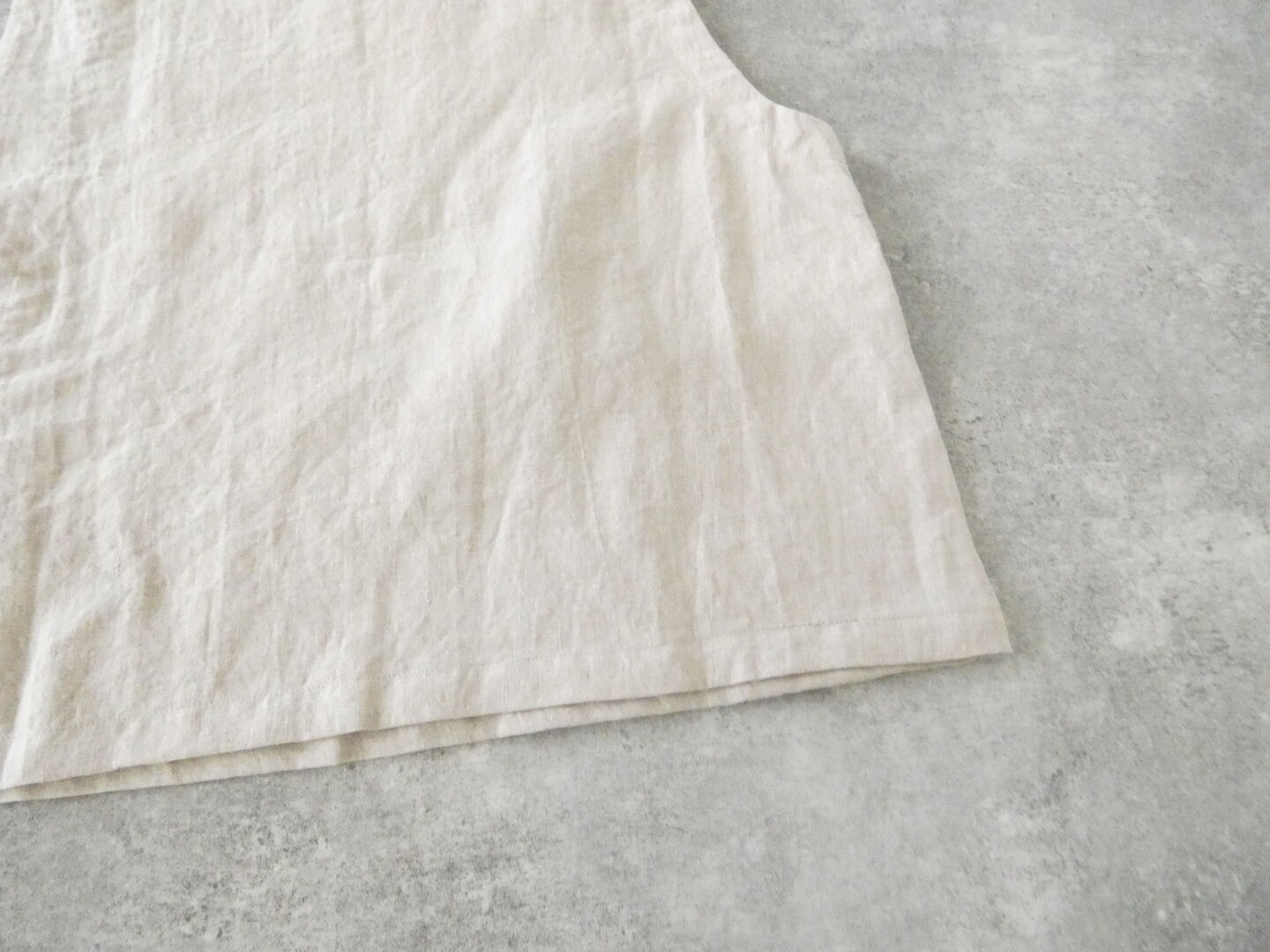 tumugu(ツムグ) リネンキャンバスアシンメトリーベストの商品画像35