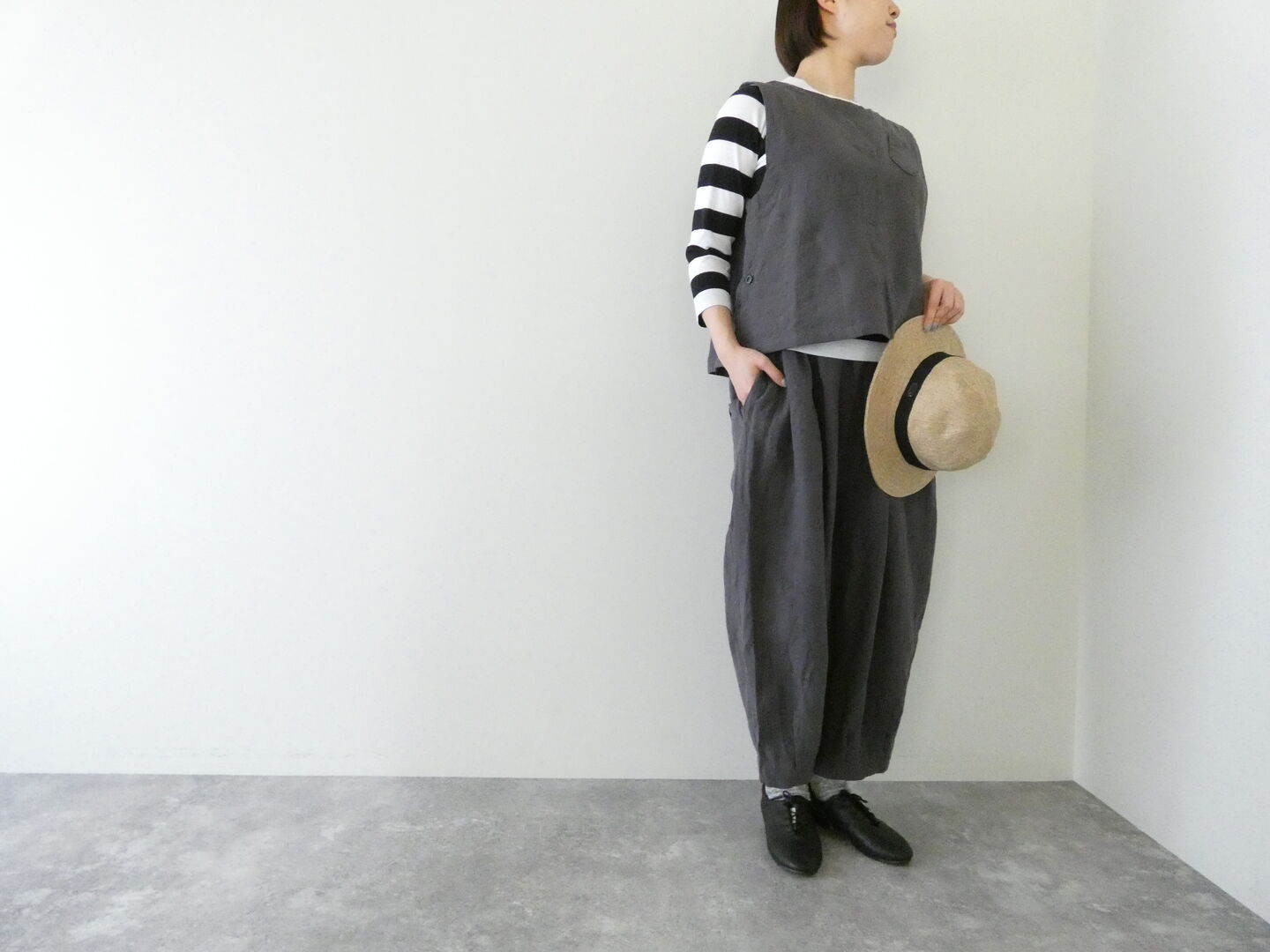 tumugu(ツムグ) リネンキャンバスパンツの商品画像4