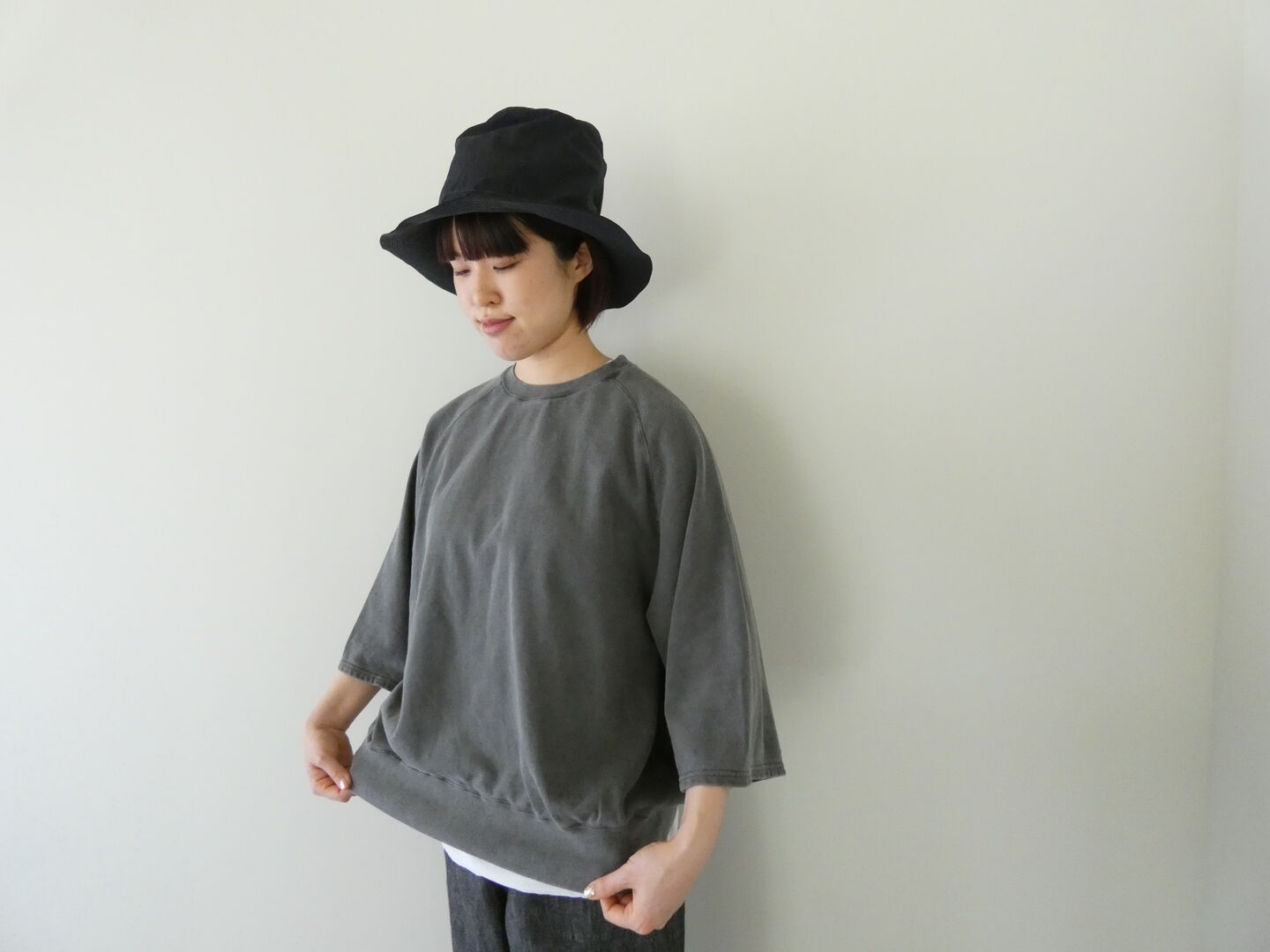 Veritecoeur(ヴェリテクール) Pigment dyeing ピグメントダイミニ裏毛プルオーバーの商品画像7