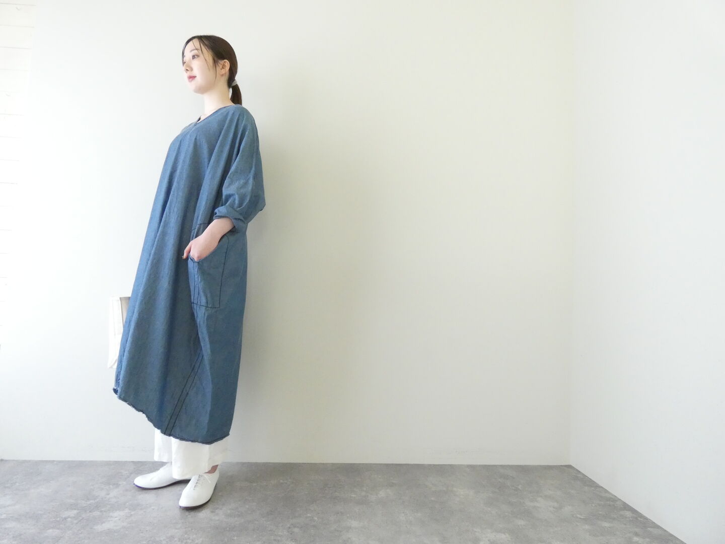 homspun(ホームスパン) ライトオンスシャンブレープルオーバー