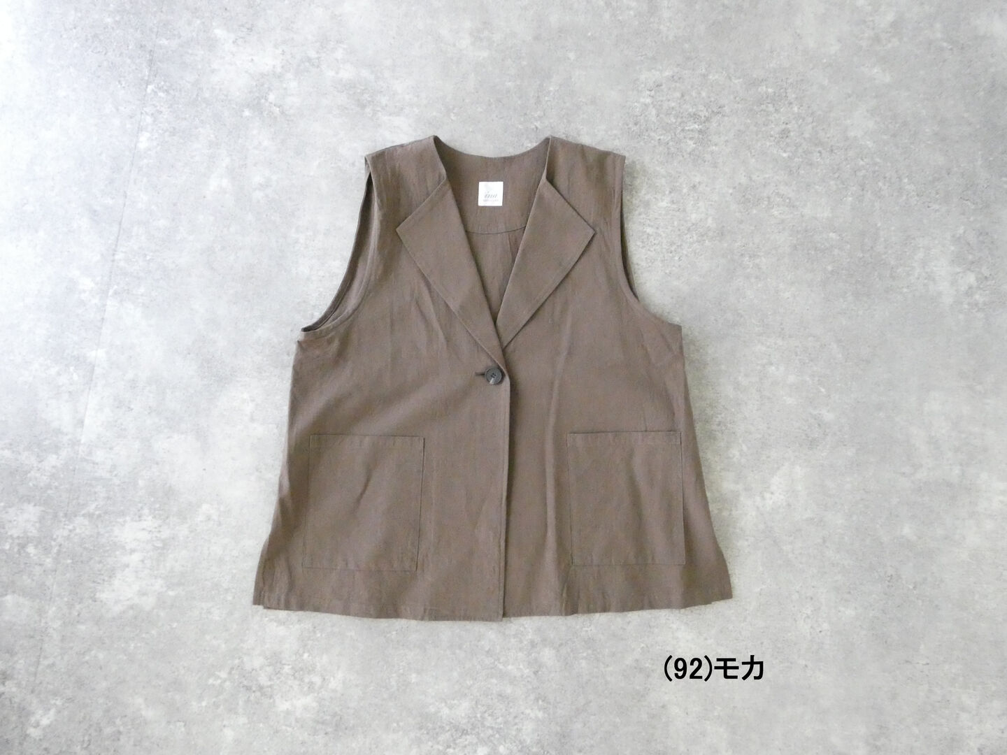 ina(イナ) リネンコットンキャンバスパッチポケットベストの商品画像13
